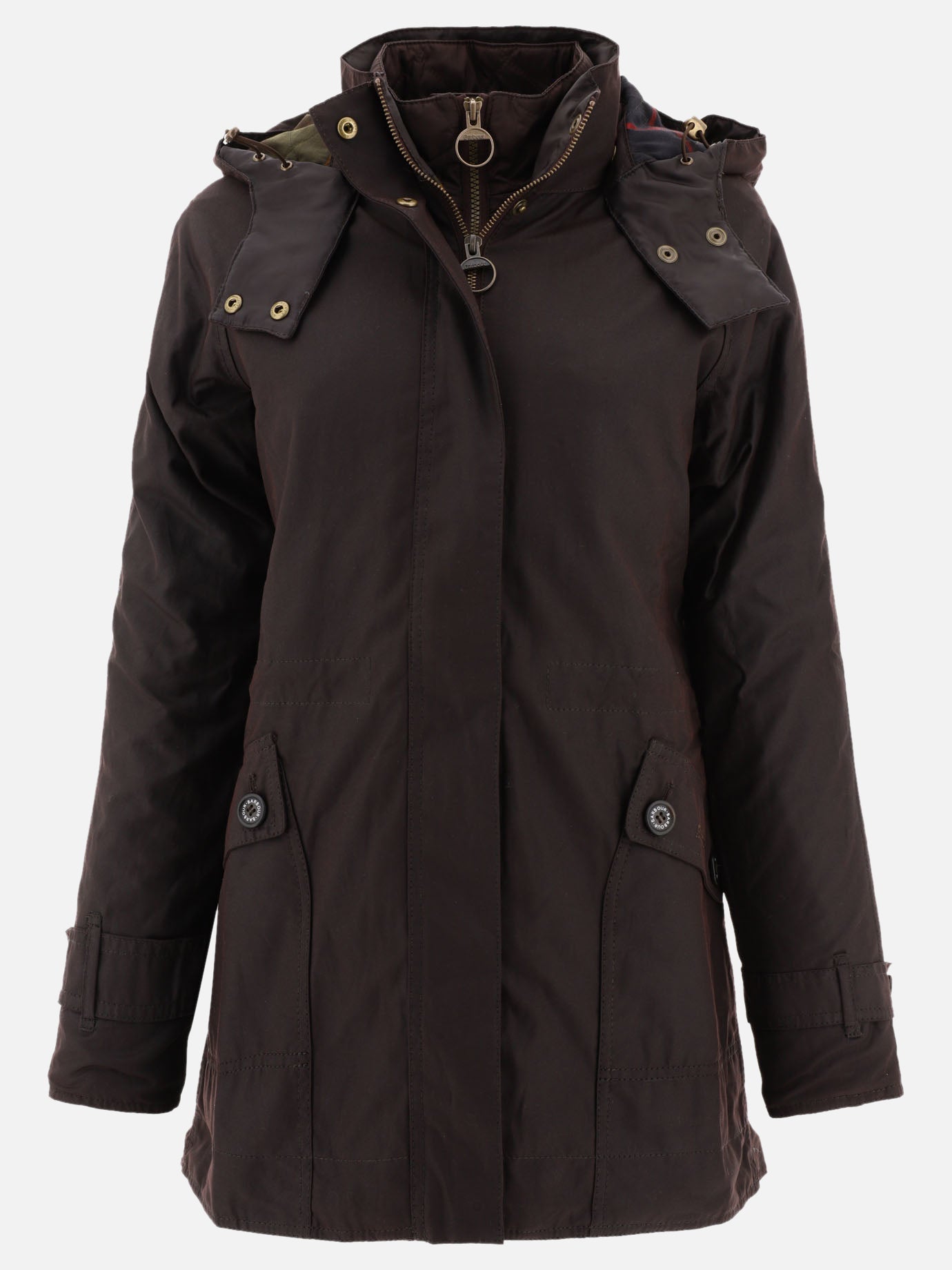 Parka 100% cotone cerato  Marrone - Barbour Donna | PDP | VIETTI Online Store | thumbnail