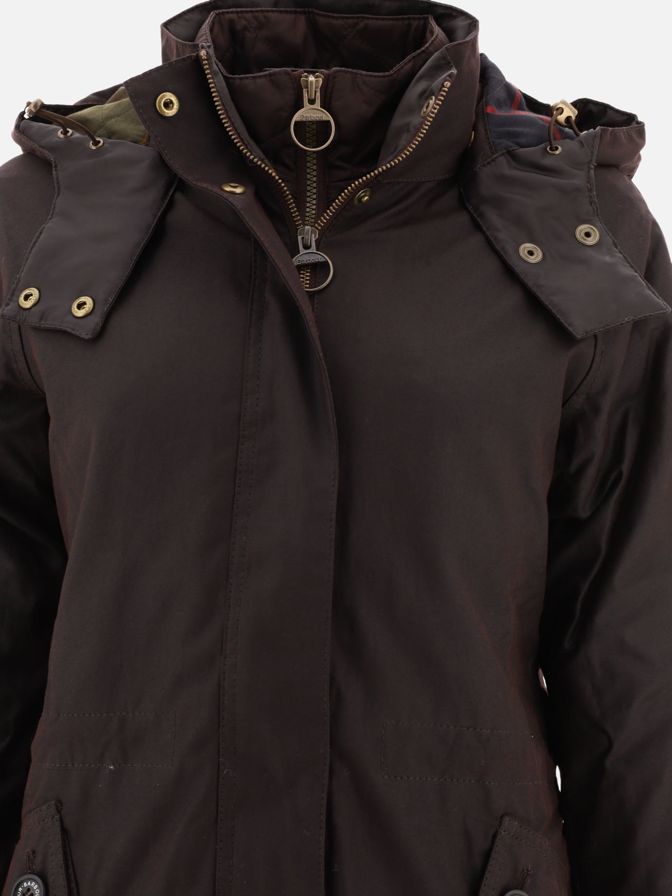 Parka 100% cotone cerato  Marrone - Barbour Donna | PDP | VIETTI Online Store | Zoom-Modal_3
