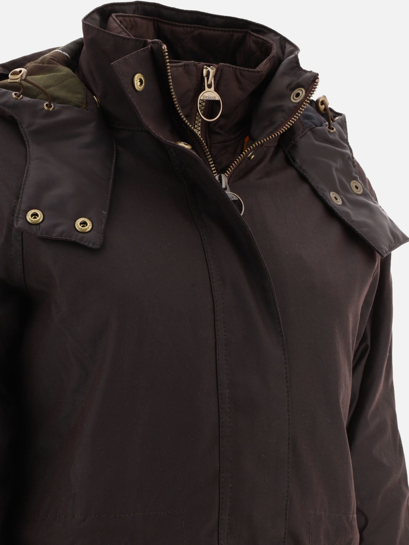 Parka 100% cotone cerato  Marrone - Barbour Donna | PDP | VIETTI Online Store | Zoom-Modal_4
