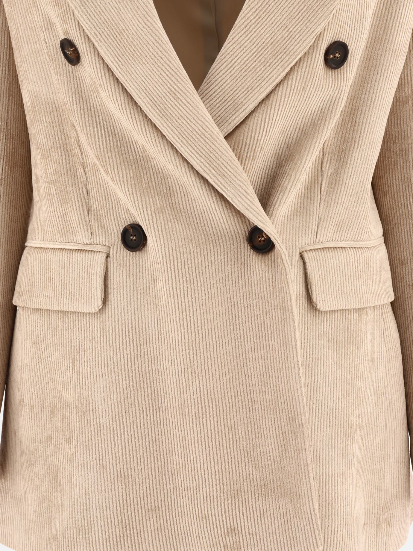 Blazer 100% viscosa  Beige - Brunello Cucinelli Donna | PDP | VIETTI Online Store | thumbnail_3