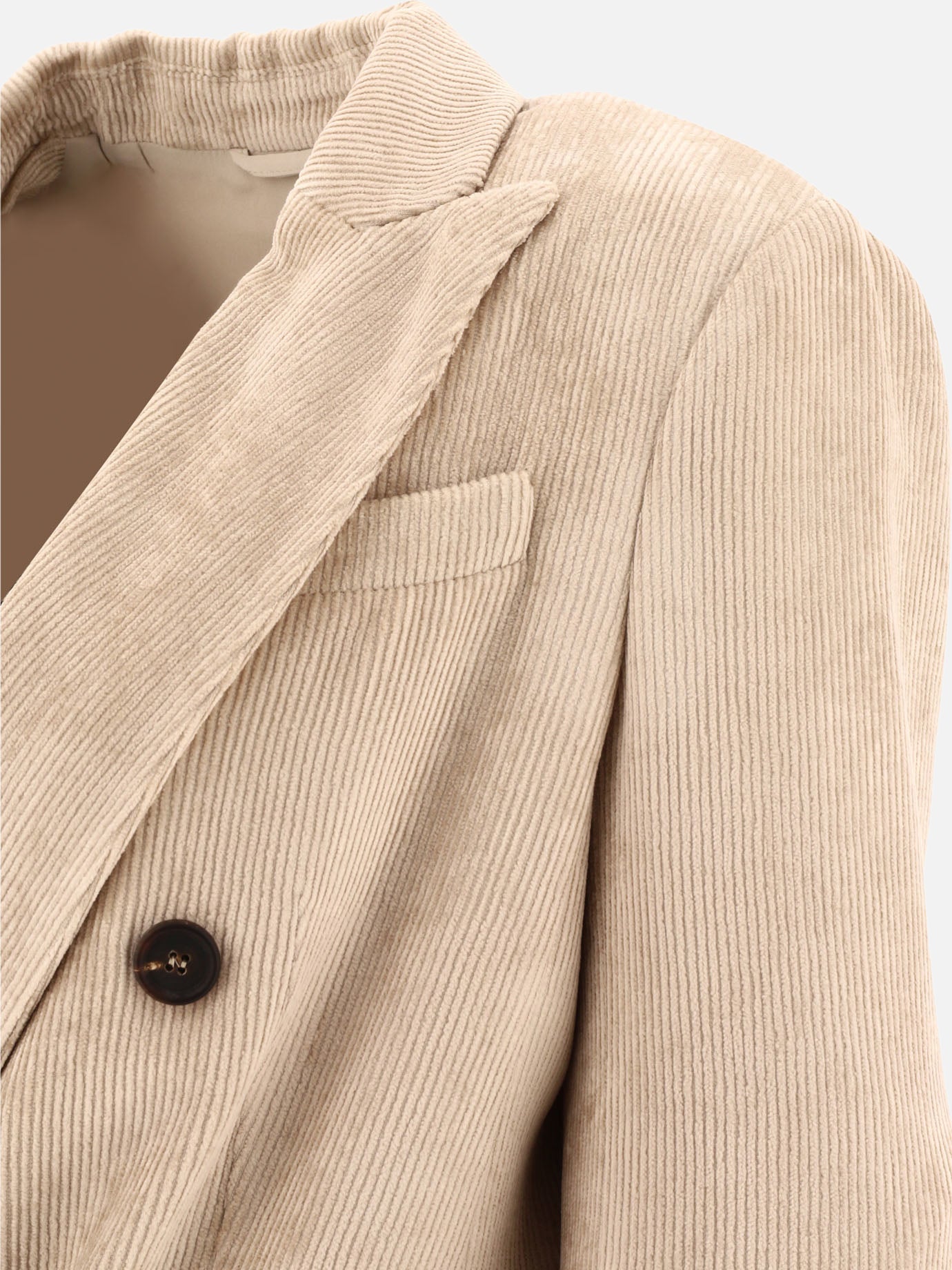 Blazer 100% viscosa  Beige - Brunello Cucinelli Donna | PDP | VIETTI Online Store | thumbnail_4