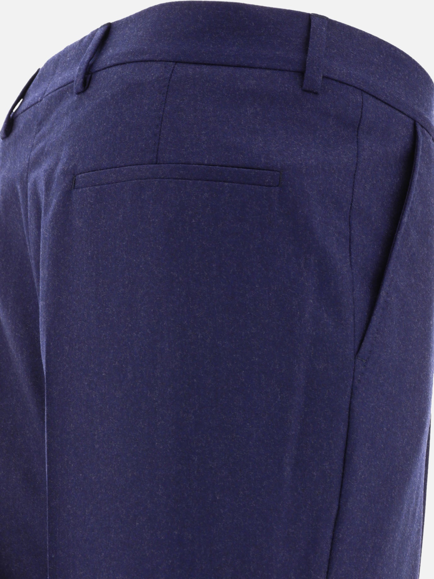 Pantaloni sartoriali 100% virgin wool  Blu - Brunello Cucinelli Uomo | PDP | VIETTI Online Store | thumbnail_4