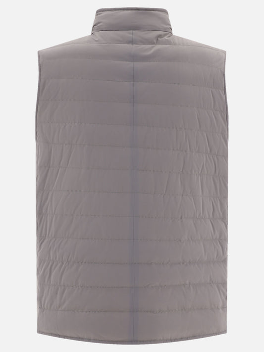 Giacche smanicate 83% nylon 17% elastane - Padding: down and feathers  Grigio - Brunello Cucinelli Uomo | PLP | VIETTI Online Store | 2
