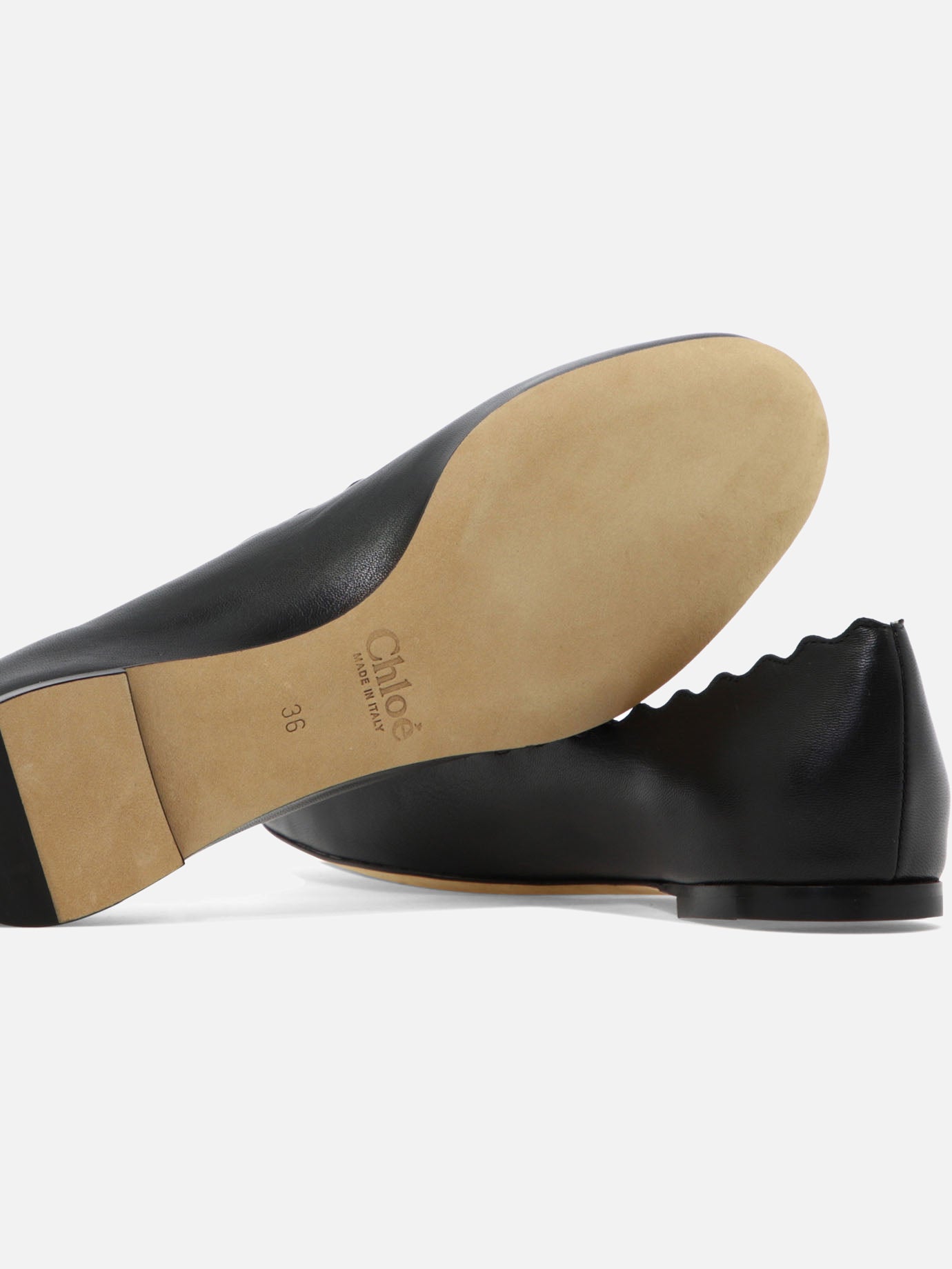 Ballerine classiche 100% goat leather - 90% cow leather 10% rubber  Nero - Chloé Donna | PDP | VIETTI Online Store | thumbnail_5