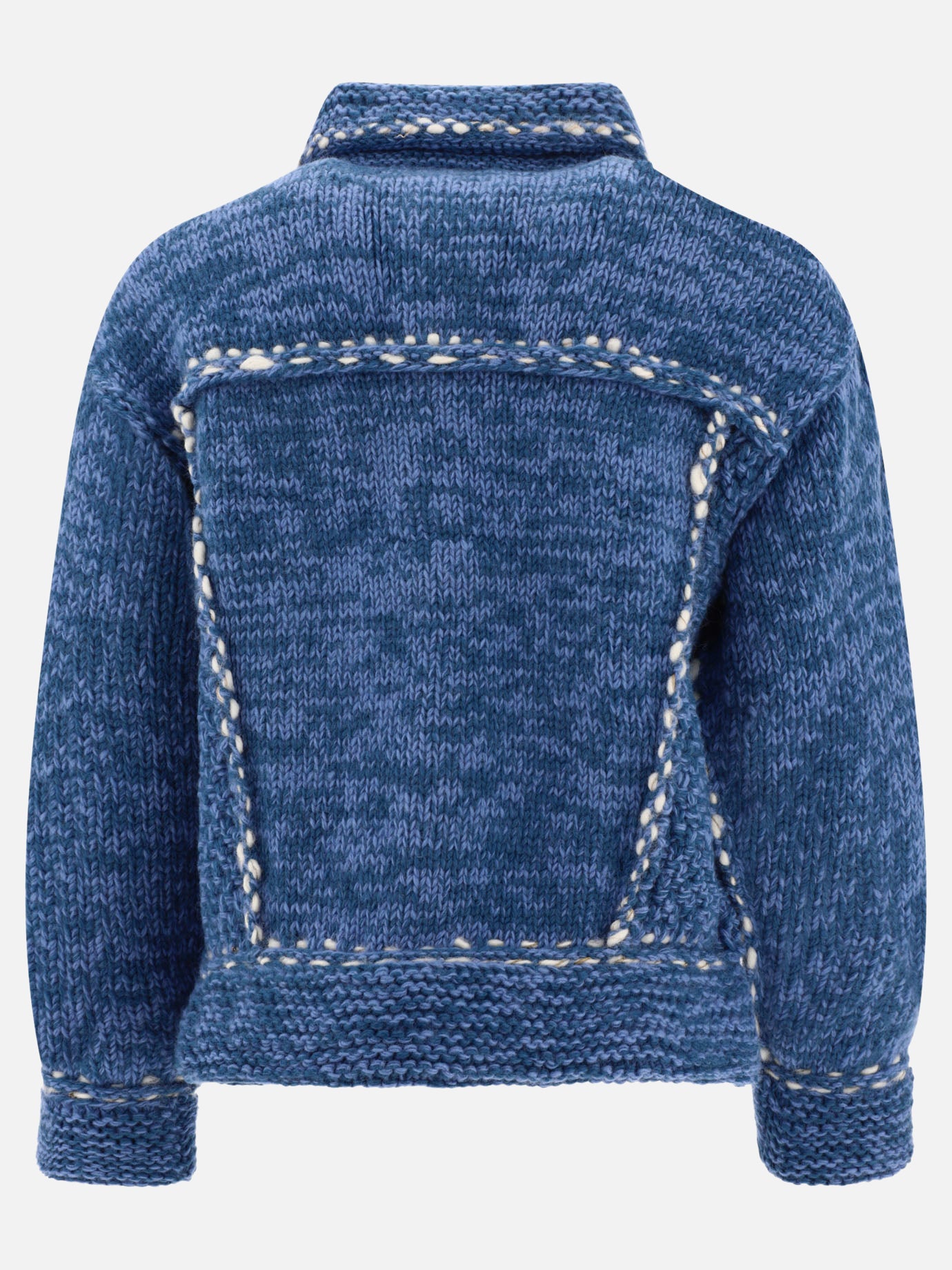 Giacche overshirt 100% wool  Azzurro - KAPITAL Uomo | PDP | VIETTI Online Store | Zoom-Modal_2
