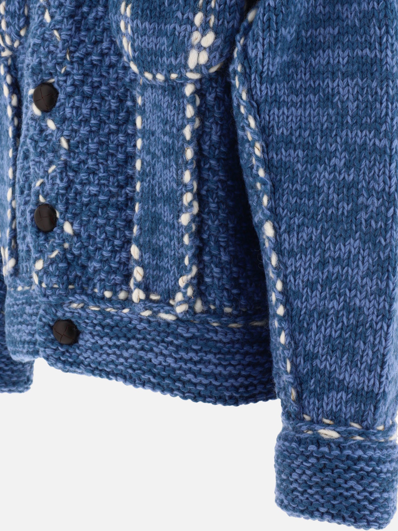 Giacche overshirt 100% wool  Azzurro - KAPITAL Uomo | PDP | VIETTI Online Store | thumbnail_4