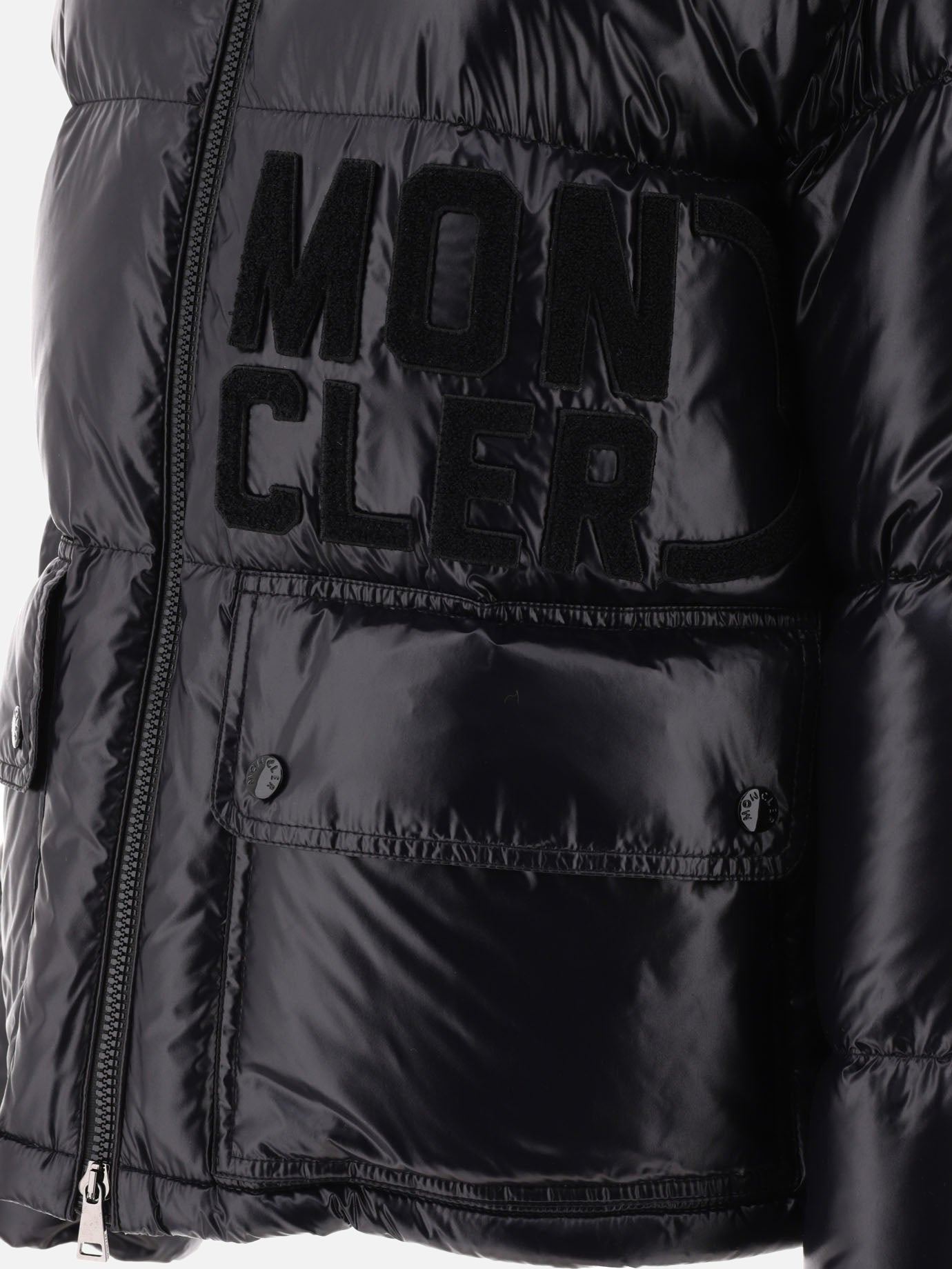Piumini corti 100% polyamide - Padding: down and feathers  Nero - Moncler Donna | PDP | VIETTI Online Store | thumbnail_3