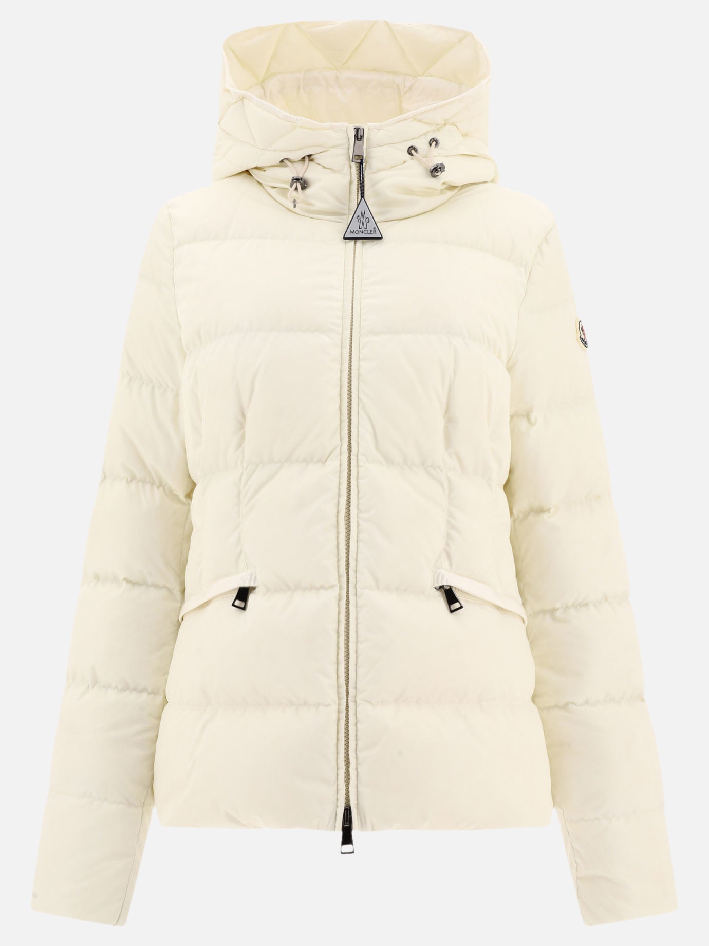 Piumini corti 100% polyamide - Padding: down and feathers  Bianco - Moncler Donna | PDP | VIETTI Online Store | Zoom-Modal
