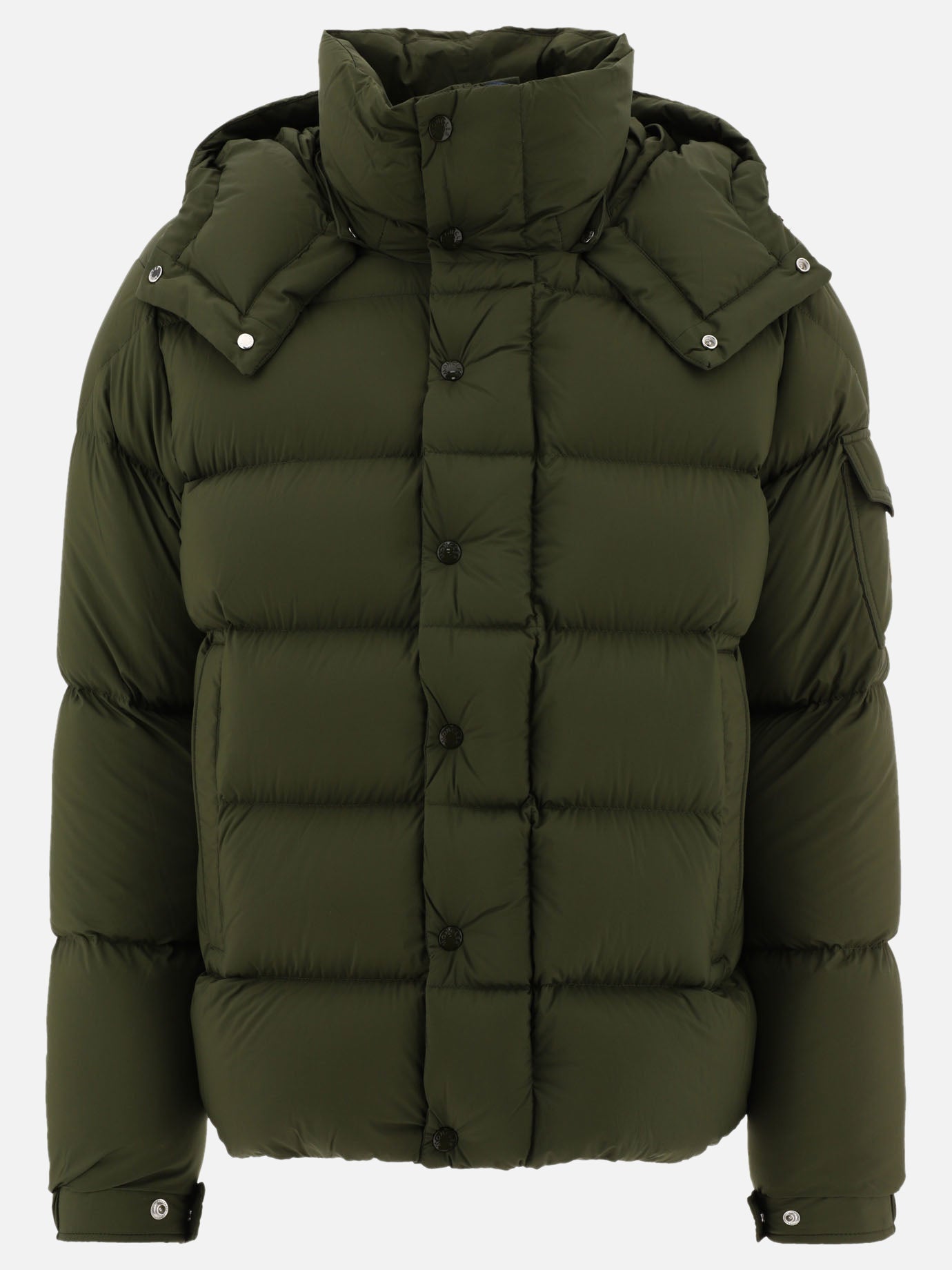 Piumini lunghi 100% polyamide - Padding: down and feathers  Verde - Moncler Uomo | PDP | VIETTI Online Store | Zoom-Modal
