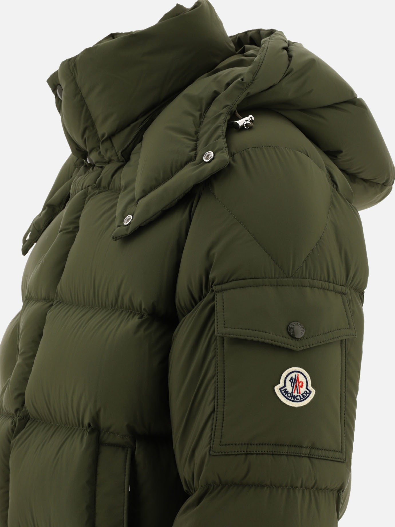 Piumini lunghi 100% polyamide - Padding: down and feathers  Verde - Moncler Uomo | PDP | VIETTI Online Store | thumbnail_4