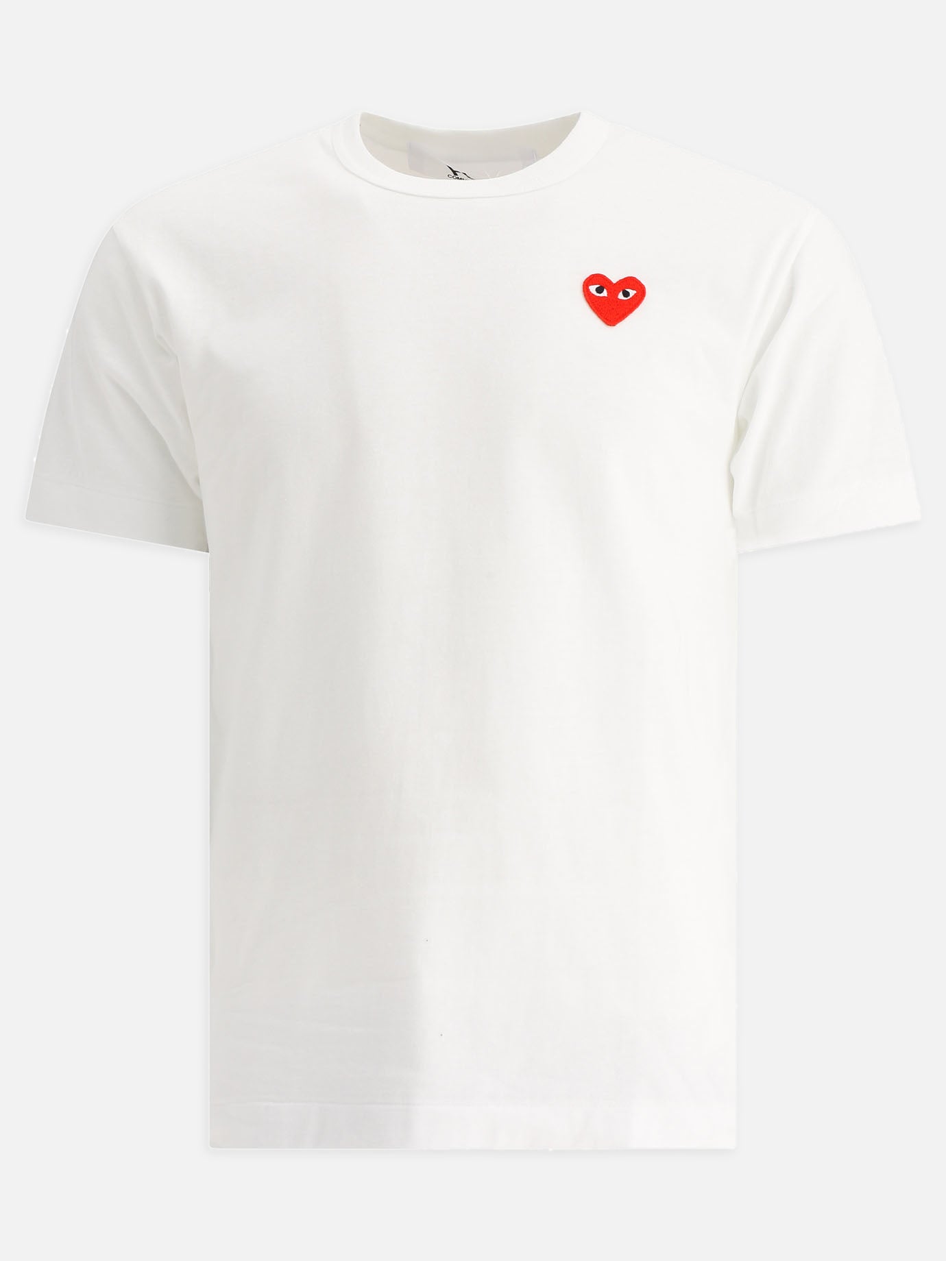 T-shirt girocollo 100% cotton  Bianco - Comme Des Garçons Play Uomo | PDP | VIETTI Online Store | Zoom-Modal

