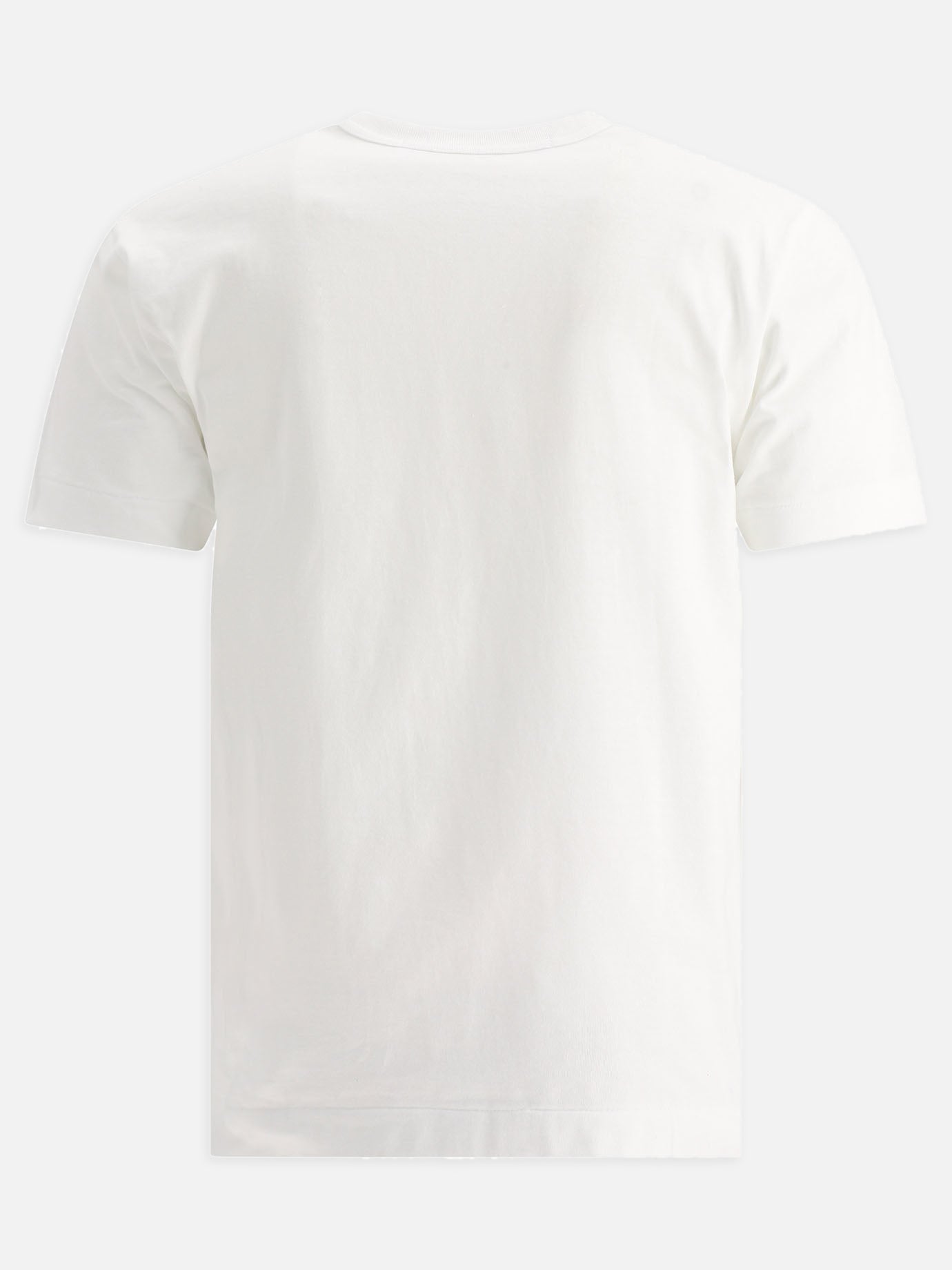 T-shirt girocollo 100% cotton  Bianco - Comme Des Garçons Play Uomo | PDP | VIETTI Online Store | thumbnail_2