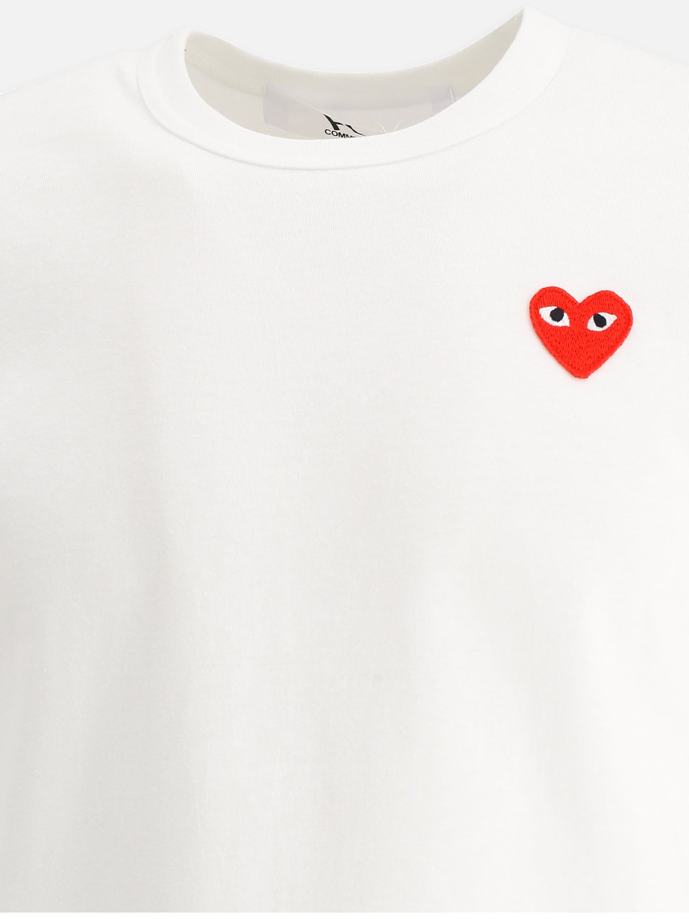 T-shirt girocollo 100% cotton  Bianco - Comme Des Garçons Play Uomo | PDP | VIETTI Online Store | Zoom-Modal_3
