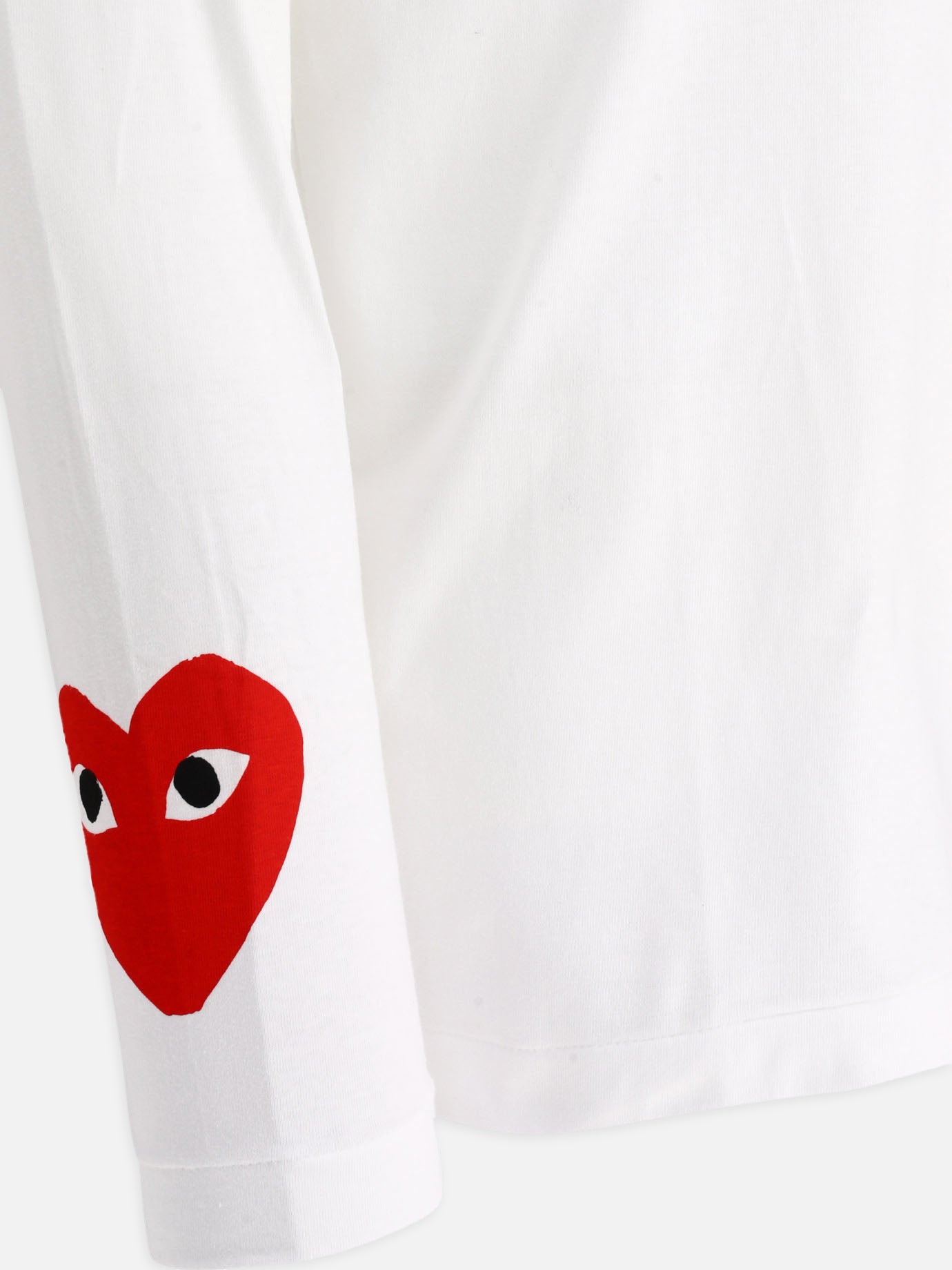 T-shirt girocollo 100% cotton  Bianco - Comme Des Garçons Play Uomo | PDP | VIETTI Online Store | thumbnail_3