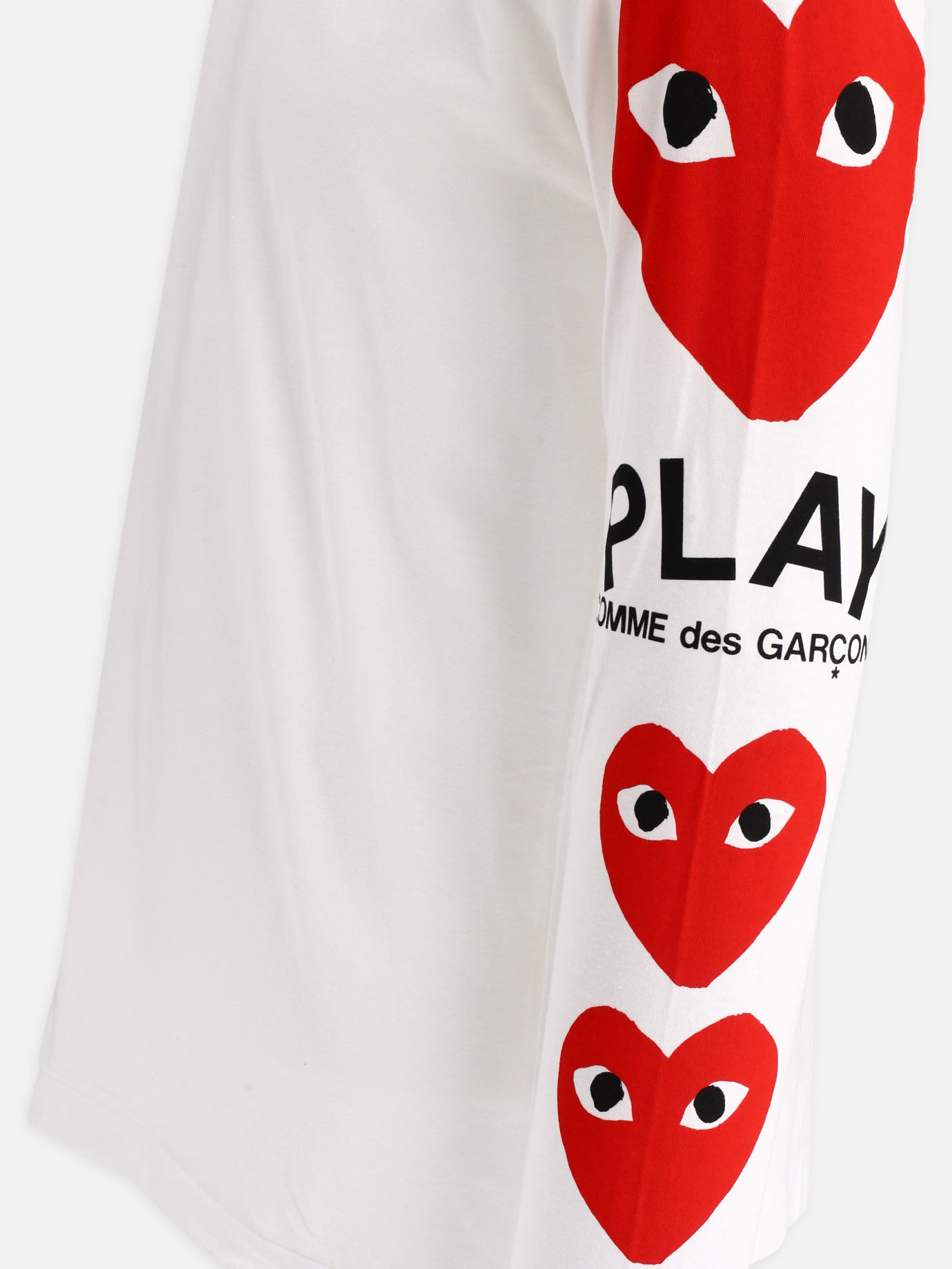 T-shirt girocollo 100% cotton  Bianco - Comme Des Garçons Play Uomo | PDP | VIETTI Online Store | Zoom-Modal_4

