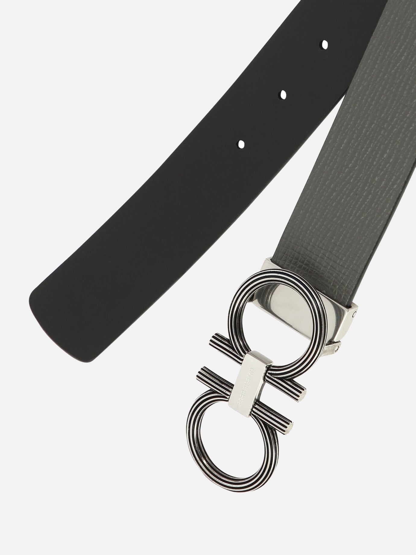 Adjustable and reversibile "Gancini" belt