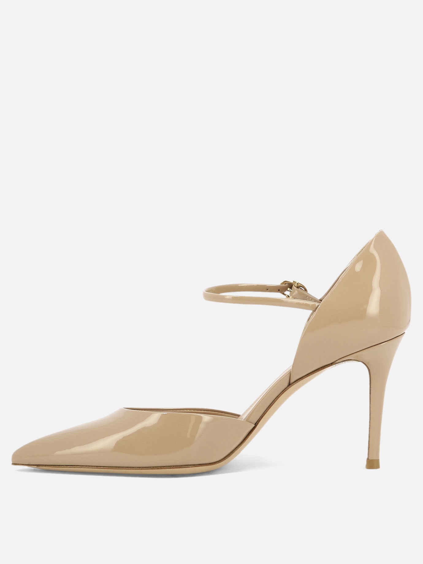 Pumps 100% pelle verniciata - 100% cuoio  Pink - Gianvito Rossi Women | PDP | VIETTI Online Store | thumbnail_3