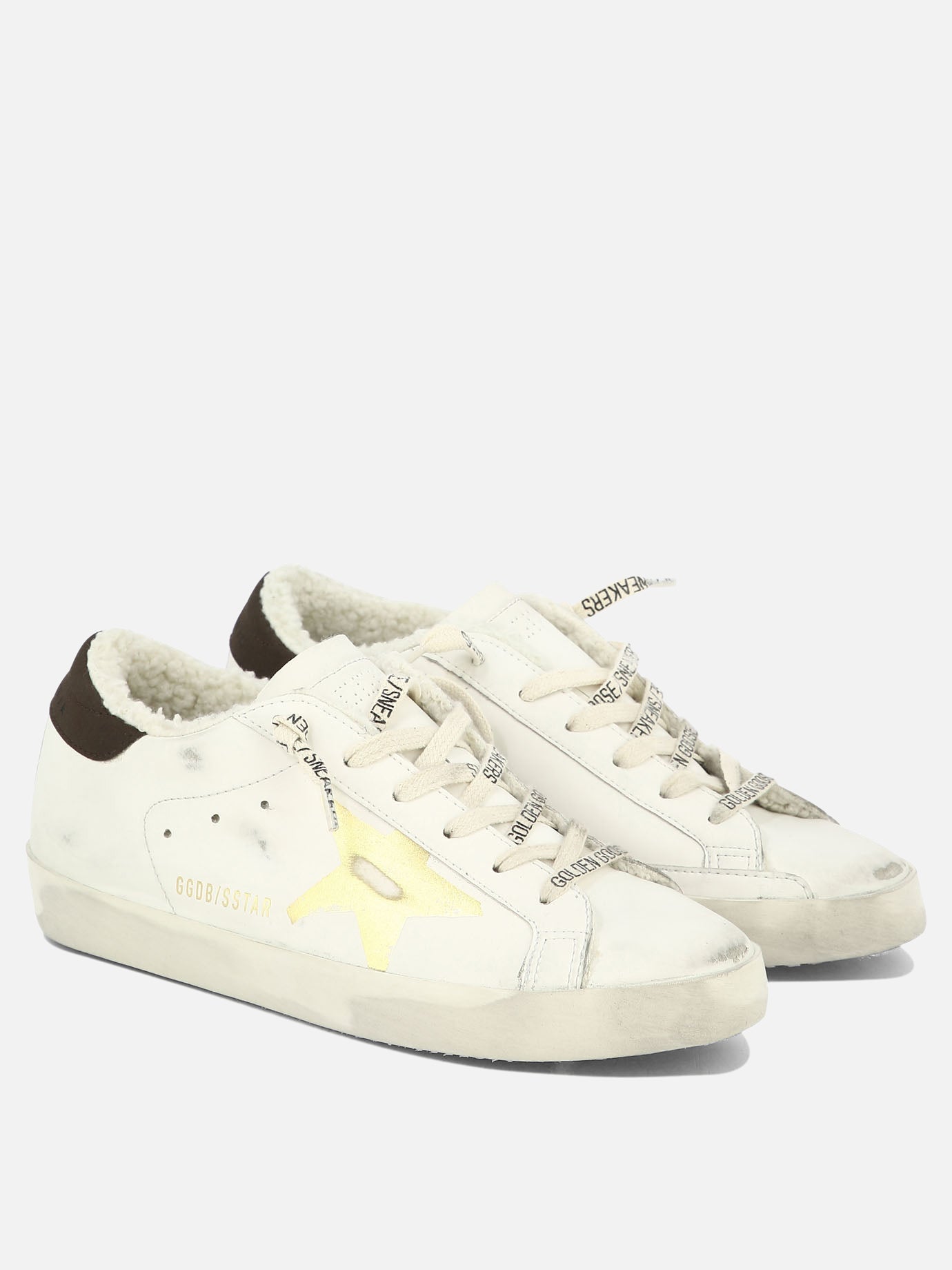 Sneaker basse 40% cotone 24% poliuretano 22% poliestere 11% cellulosa 3% pelle - 100% gomma  Bianco - Golden Goose Donna | PDP | VIETTI Online Store | Zoom-Modal_2

