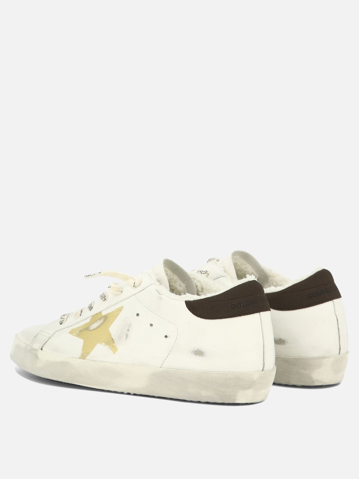 Sneaker basse 40% cotone 24% poliuretano 22% poliestere 11% cellulosa 3% pelle - 100% gomma  Bianco - Golden Goose Donna | PDP | VIETTI Online Store | thumbnail_4