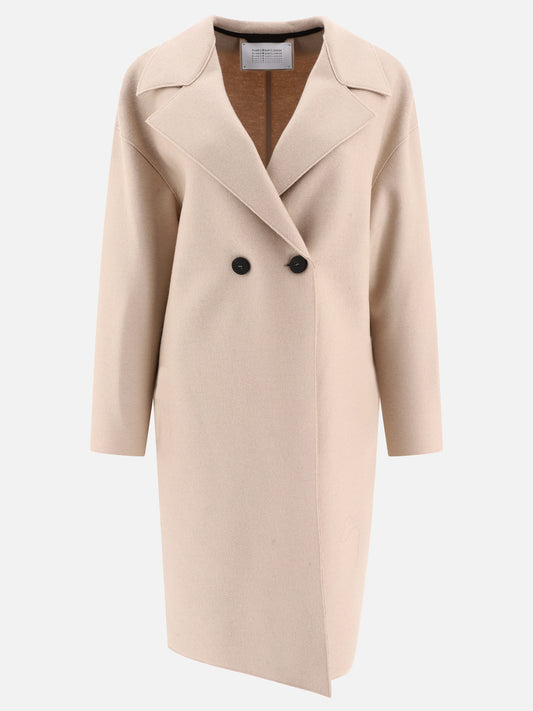 Cappotti lunghi 100% virgin wool  Beige - Harris Wharf London Donna | PLP | VIETTI Online Store 
