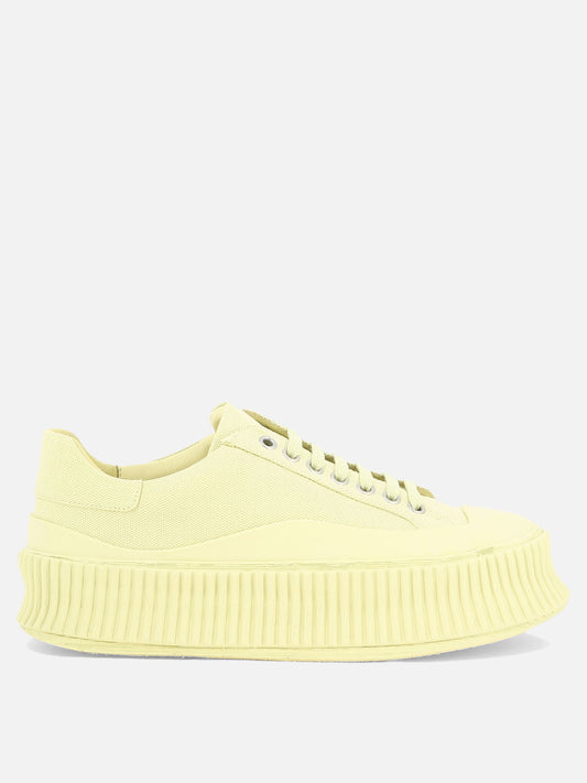 Low top sneakers 80% cotone 20% gomma - 100% gomma  Yellow - Jil Sander Women | PLP | VIETTI Online Store 
