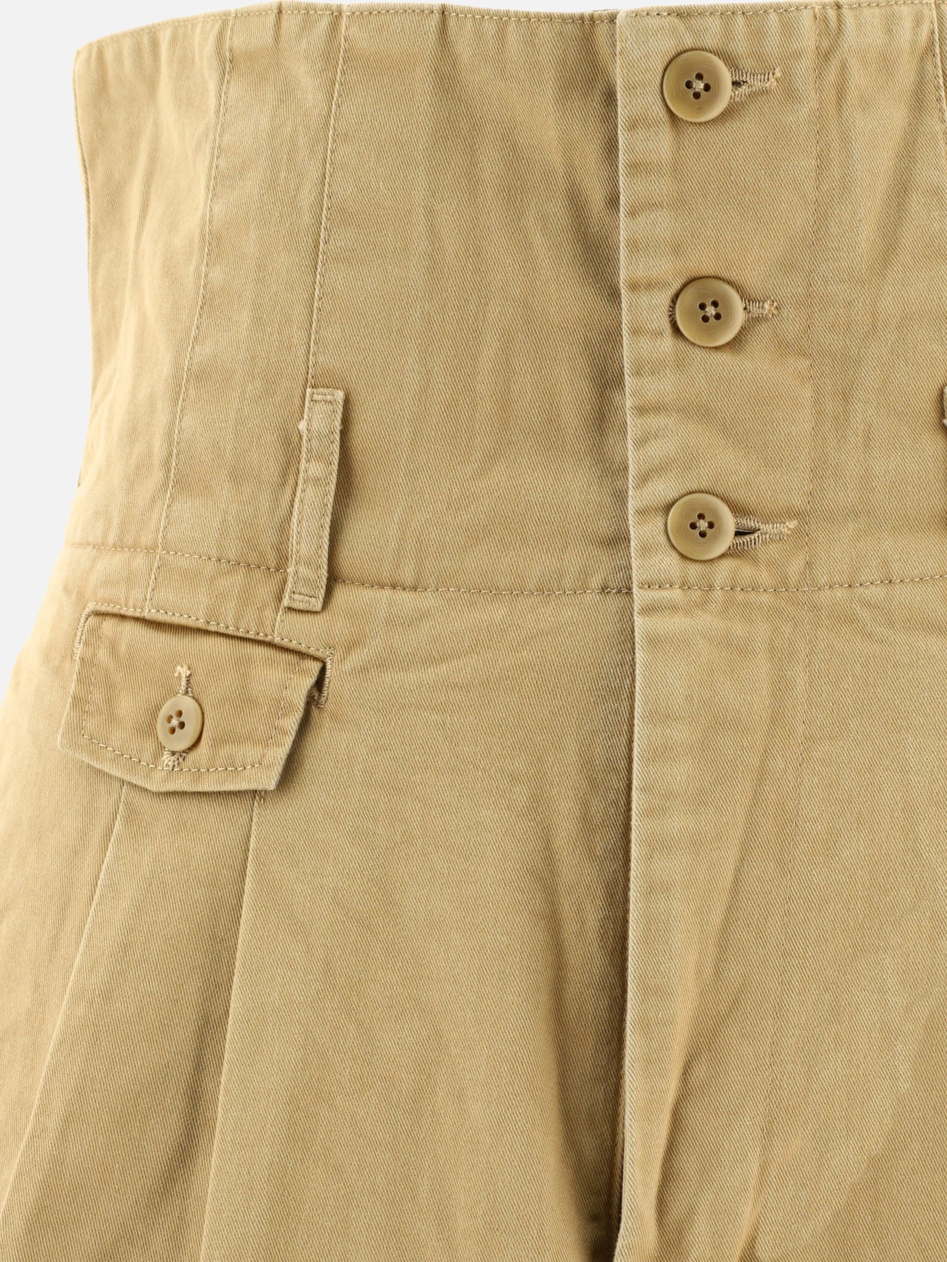 Short formali 100% cotone  Beige - KAPITAL Uomo | PDP | VIETTI Online Store | thumbnail_3