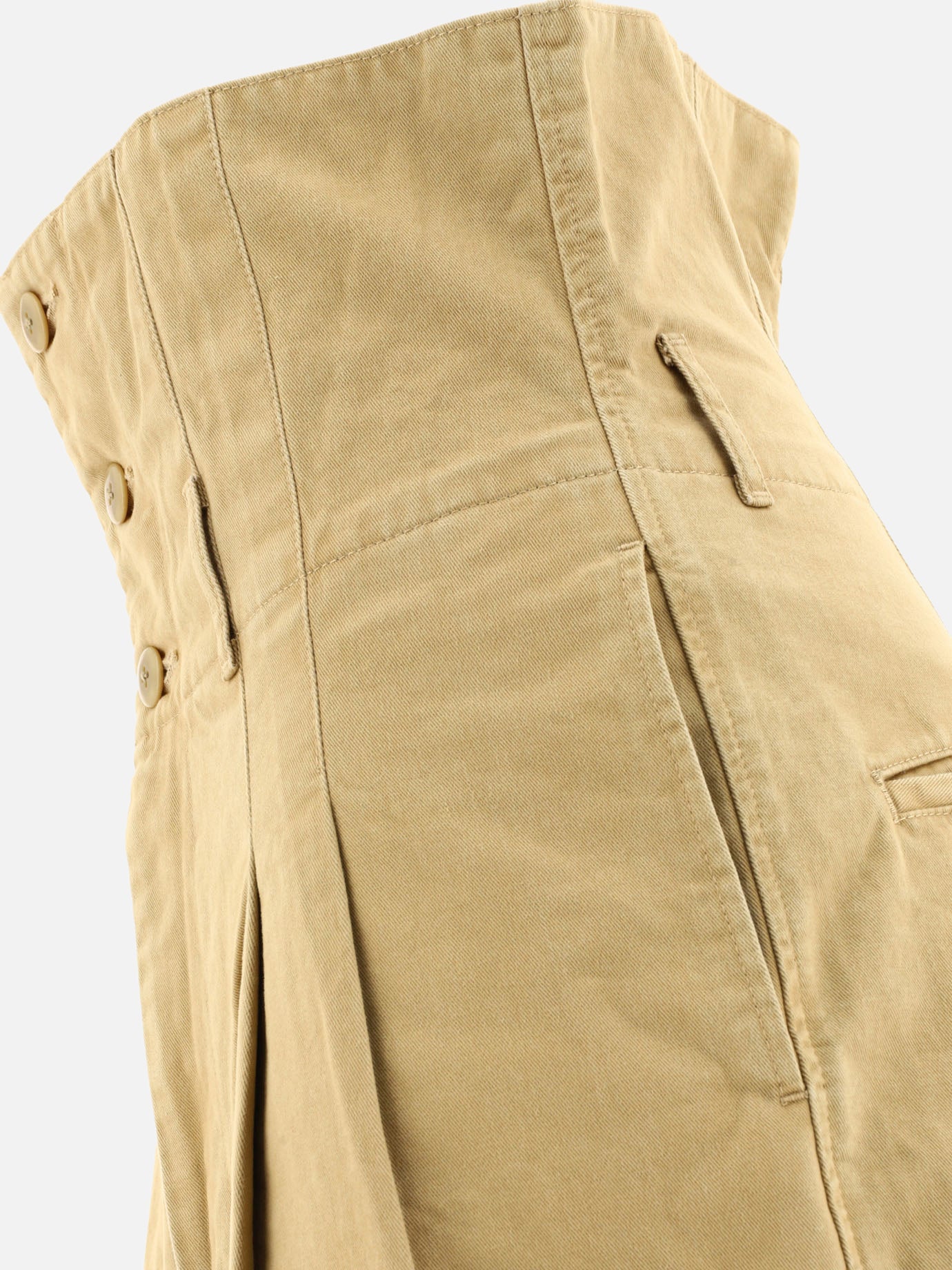 Short formali 100% cotone  Beige - KAPITAL Uomo | PDP | VIETTI Online Store | thumbnail_4