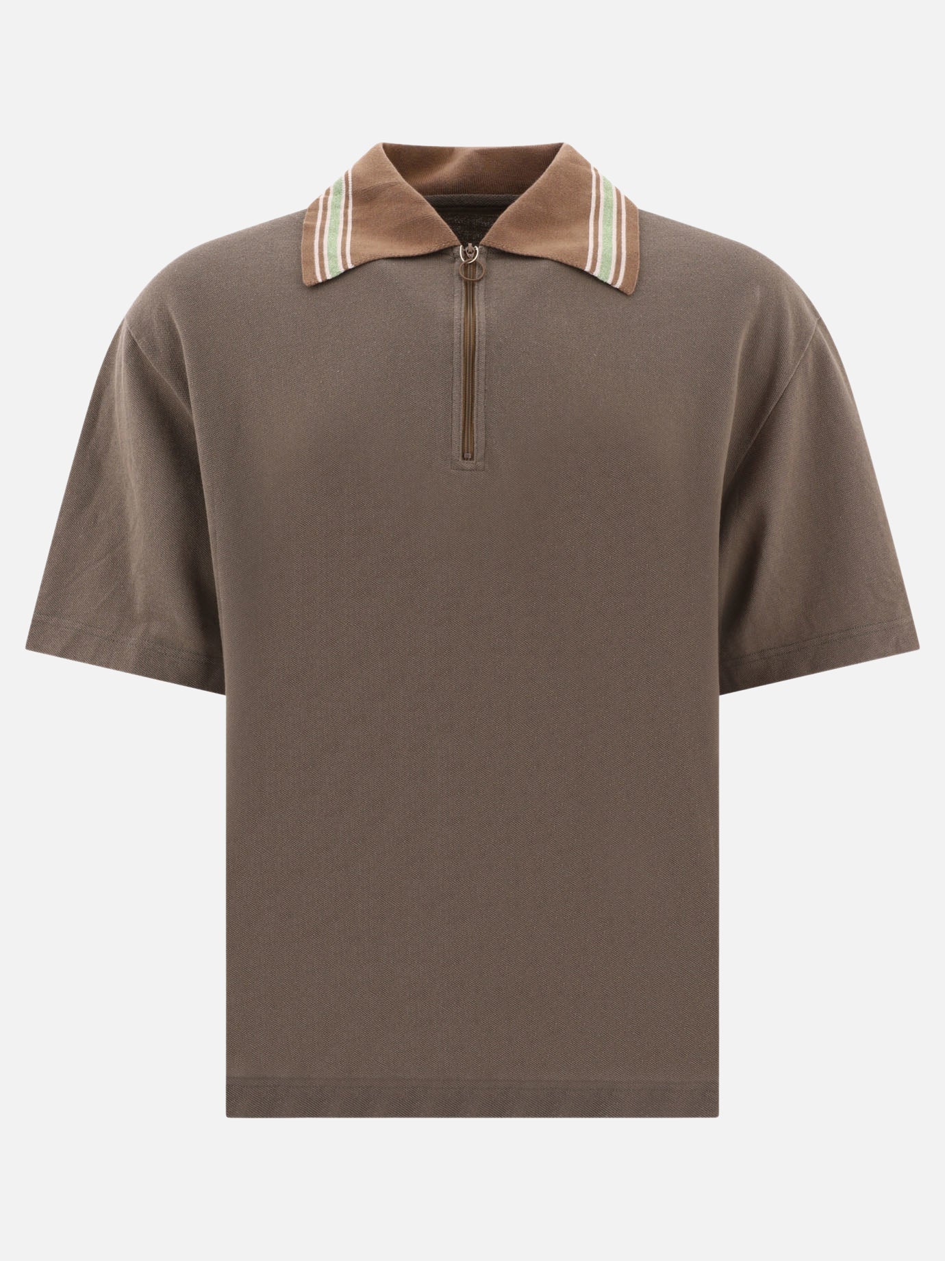Polo con bottoni 100% cotton  Marrone - KAPITAL Uomo | PDP | VIETTI Online Store | thumbnail