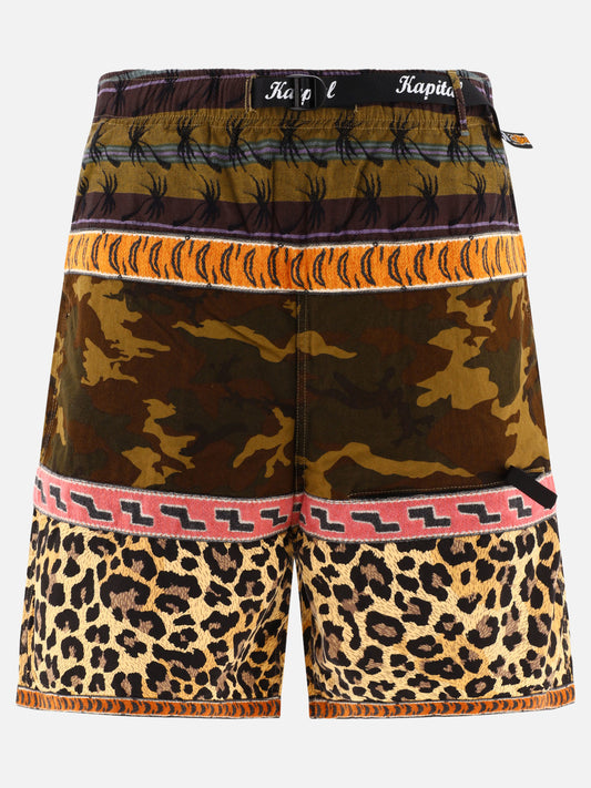 Short con lacci 85% cotone 15% lino  Marrone - KAPITAL Uomo | PLP | VIETTI Online Store 
