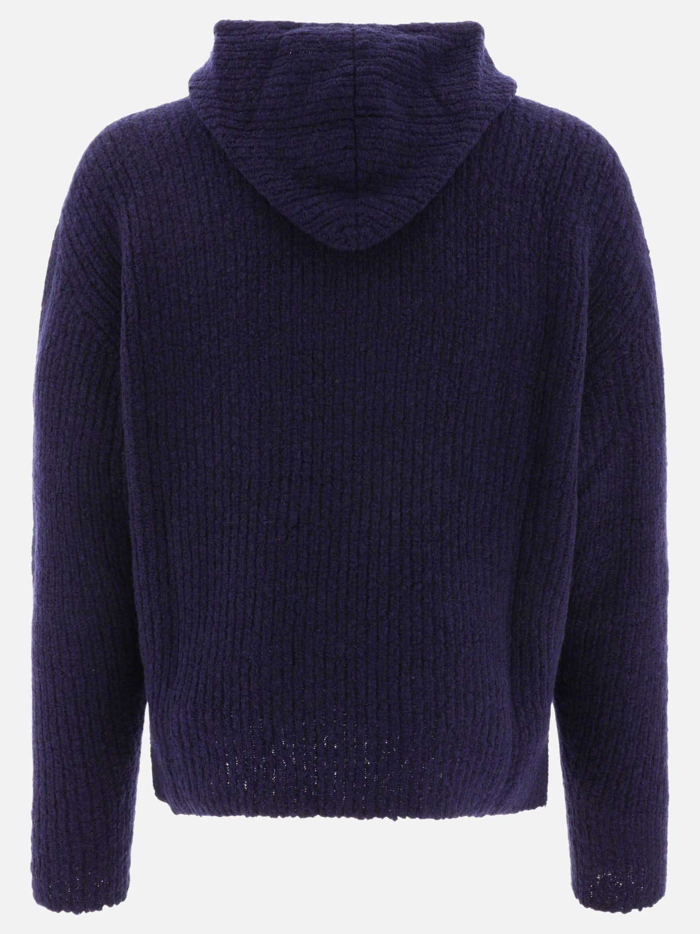 Maglioni con cappuccio 57% wool 28% cashmere 15% polyamide  Blu - Lardini Uomo | PDP | VIETTI Online Store | thumbnail_2