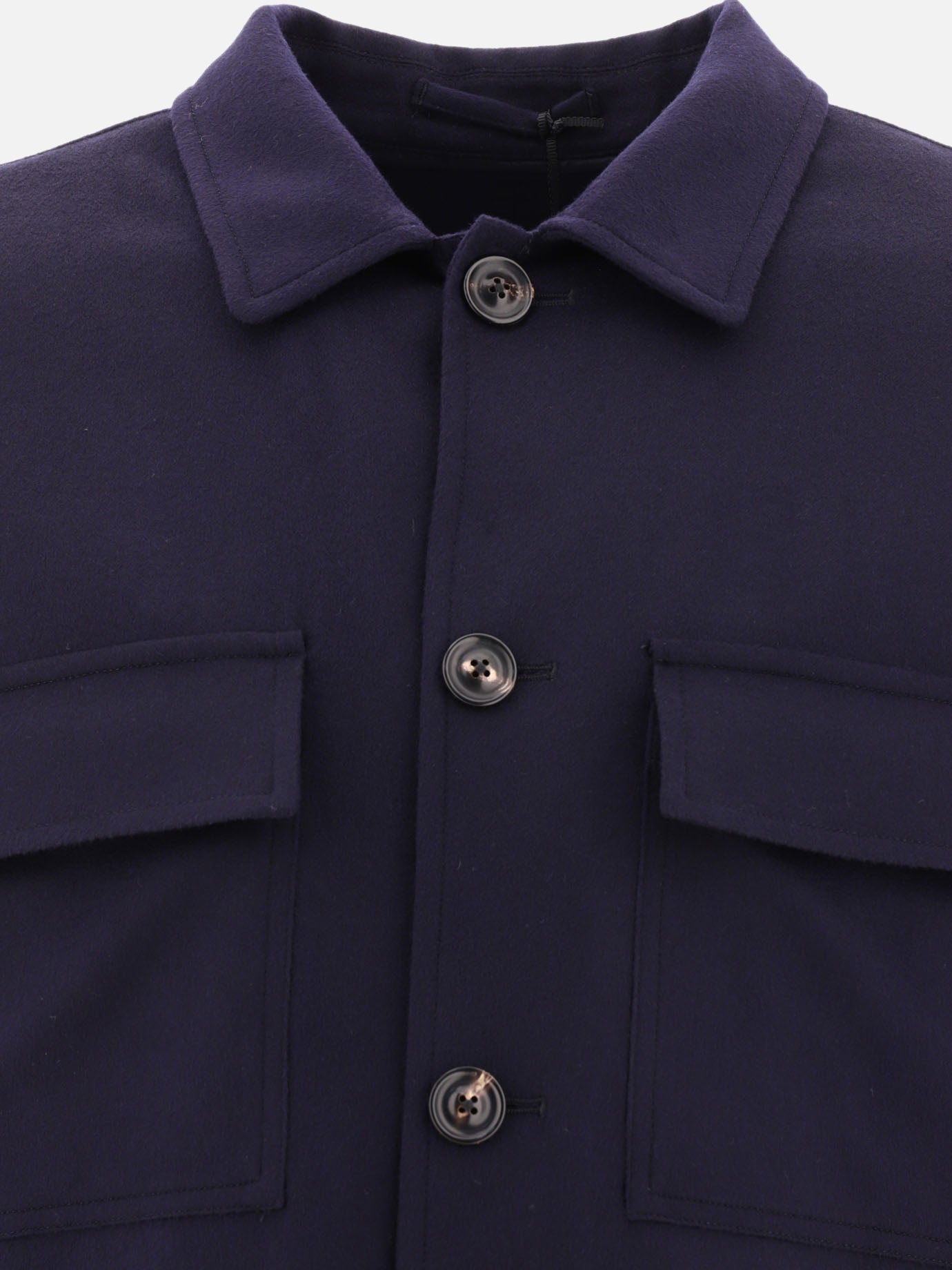 Giacche overshirt 94% wool 6% cashmere  Blu - Lardini Uomo | PDP | VIETTI Online Store | thumbnail_3