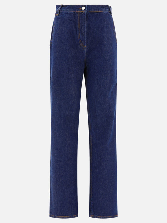 Straight-leg jeans 100% cotton  Blue - Magda Butrym Women | PLP | VIETTI Online Store 
