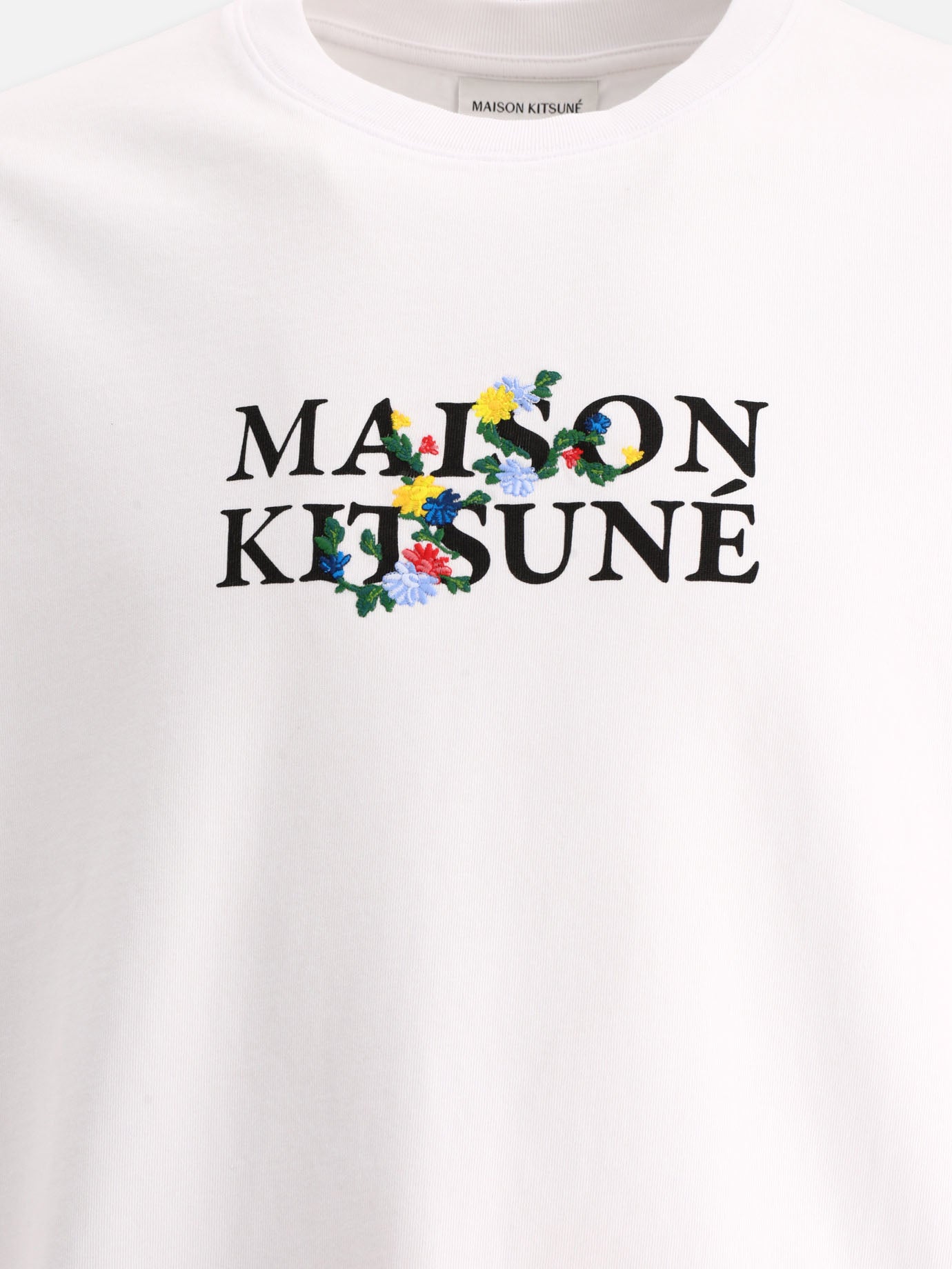 T-shirt girocollo 100% cotton  Bianco - Maison Kitsuné Uomo | PDP | VIETTI Online Store | Zoom-Modal_3
