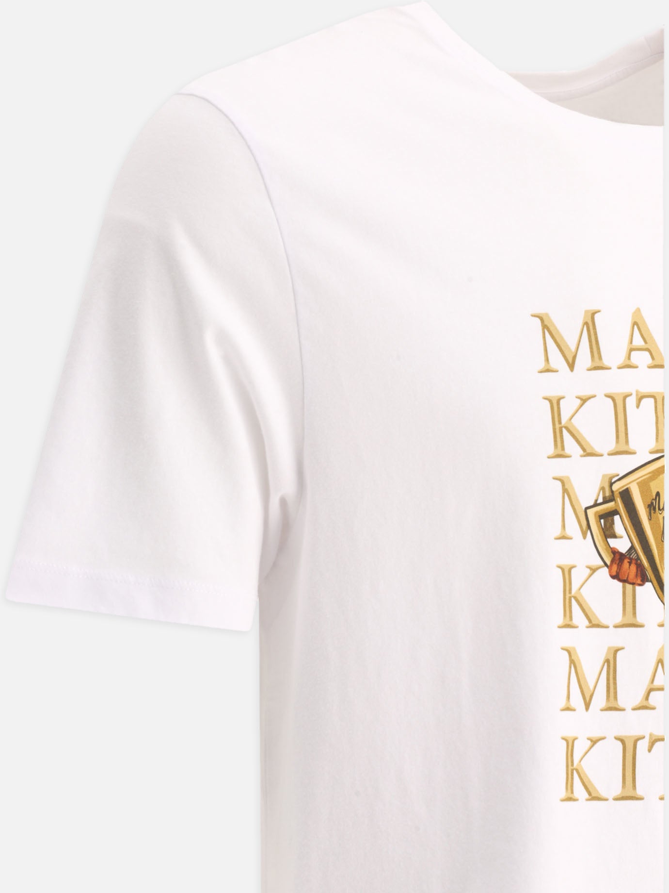 T-shirt girocollo 100% cotton  Bianco - Maison Kitsuné Uomo | PDP | VIETTI Online Store | thumbnail_4