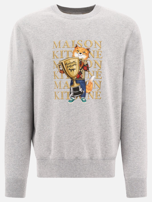 Crewnecks 100% cotton  Grey - Maison Kitsuné Men | PLP | VIETTI Online Store 
