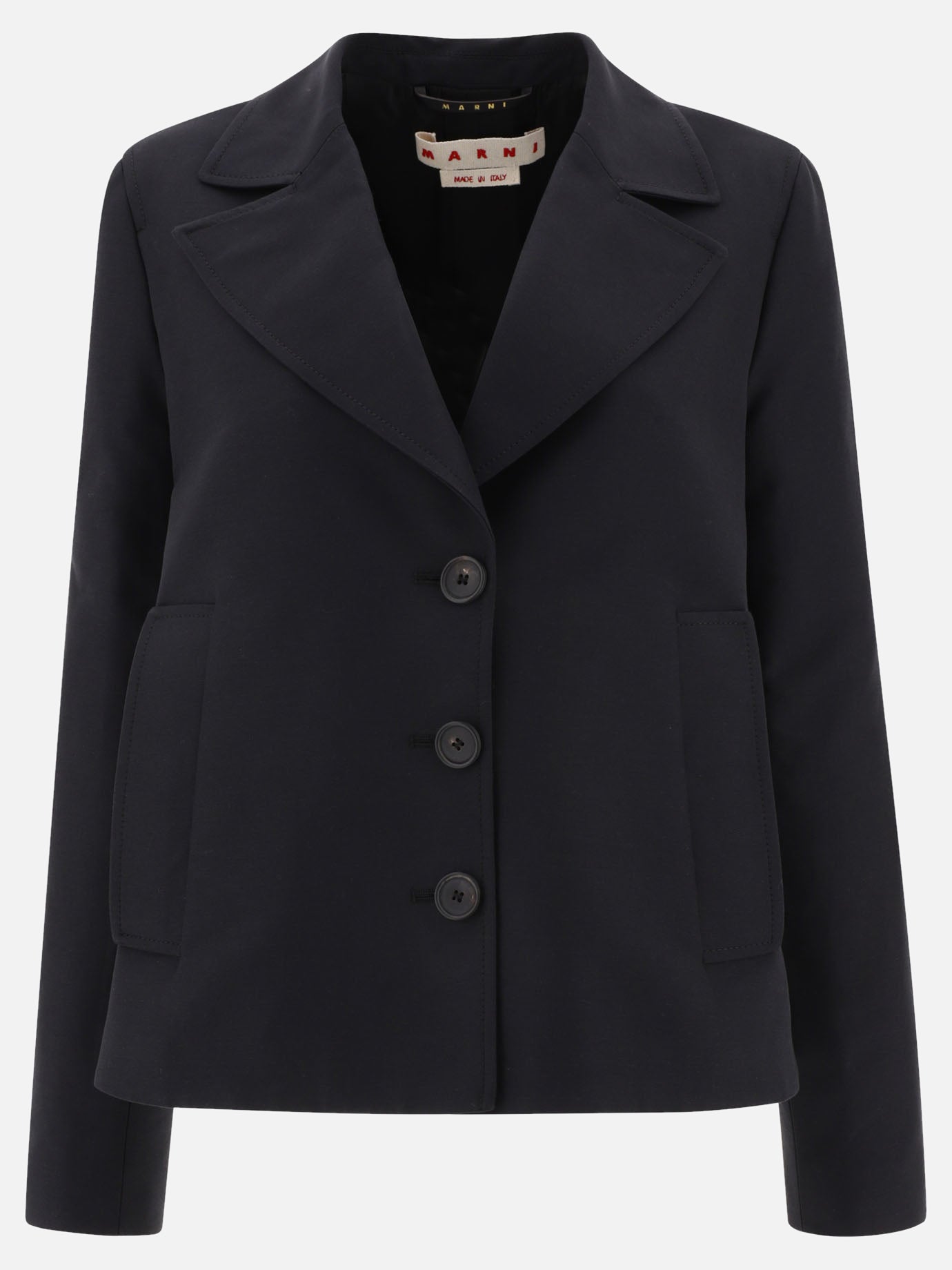 Blazer 100% cotton  Nero - Marni Donna | PDP | VIETTI Online Store | thumbnail