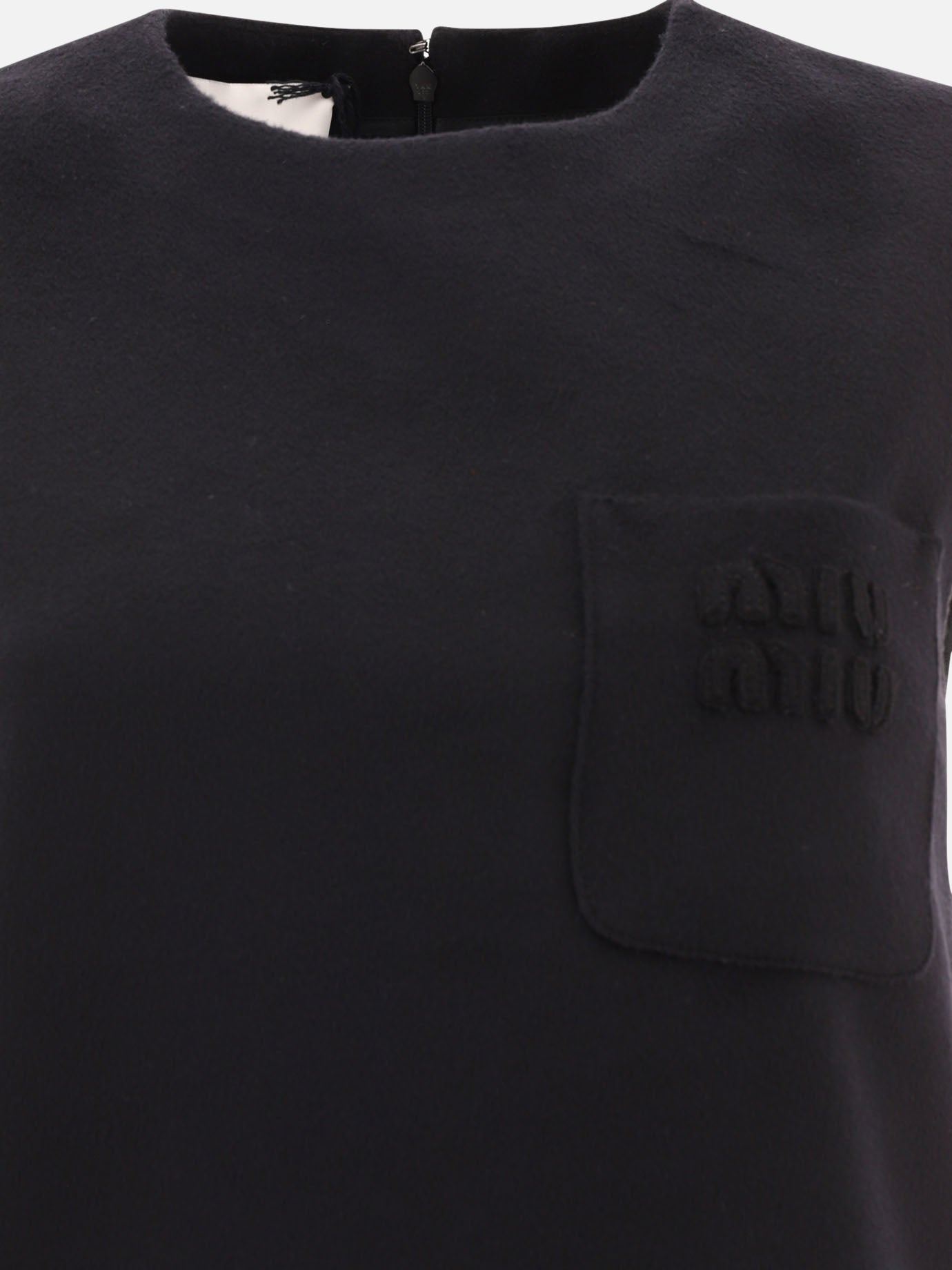Abiti corti 90% lana vergine 10% cashmere  Nero - Miu Miu Donna | PDP | VIETTI Online Store | thumbnail_3