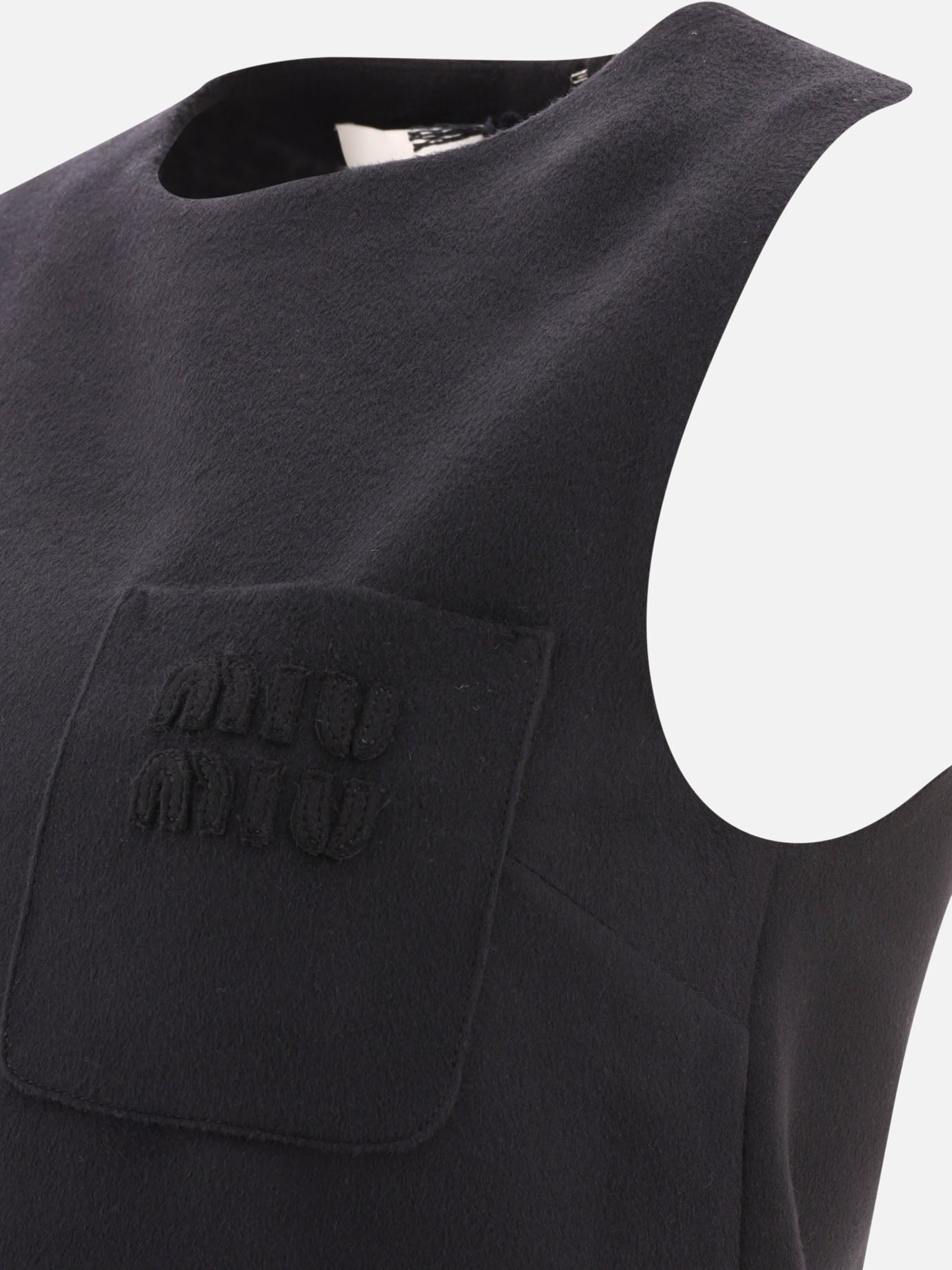 Abiti corti 90% lana vergine 10% cashmere  Nero - Miu Miu Donna | PDP | VIETTI Online Store | thumbnail_4