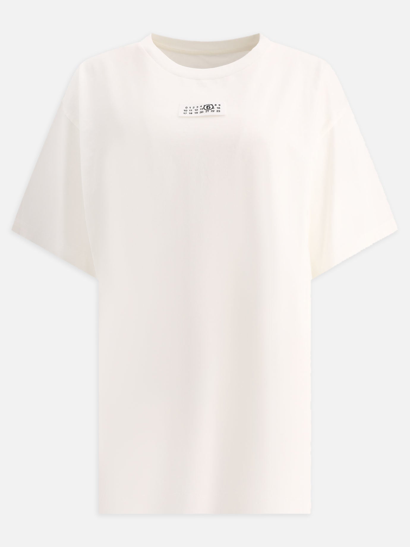 T-shirt girocollo 100% cotone  Bianco - MM6 Maison Margiela Uomo | PDP | VIETTI Online Store | thumbnail