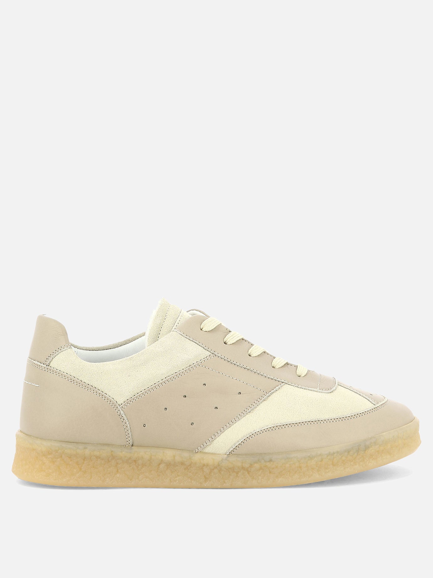 Sneaker basse 100% leather - 100% rubber  Bianco - MM6 Maison Margiela Uomo | PDP | VIETTI Online Store | thumbnail