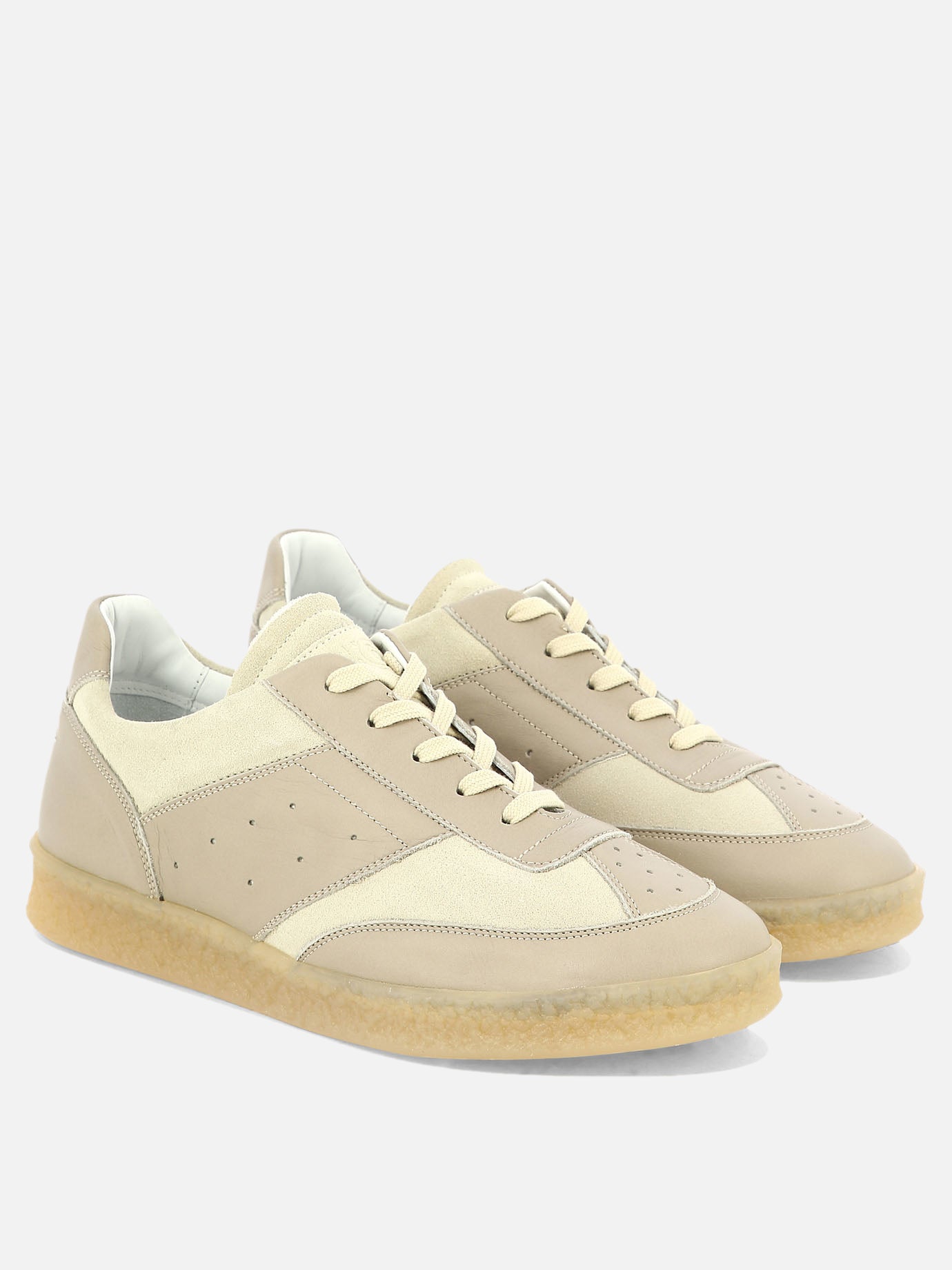 Sneaker basse 100% leather - 100% rubber  Bianco - MM6 Maison Margiela Uomo | PDP | VIETTI Online Store | thumbnail_2