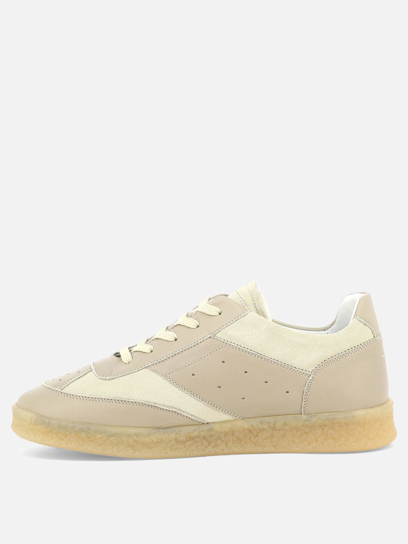 Sneaker basse 100% leather - 100% rubber  Bianco - MM6 Maison Margiela Uomo | PDP | VIETTI Online Store | thumbnail_3
