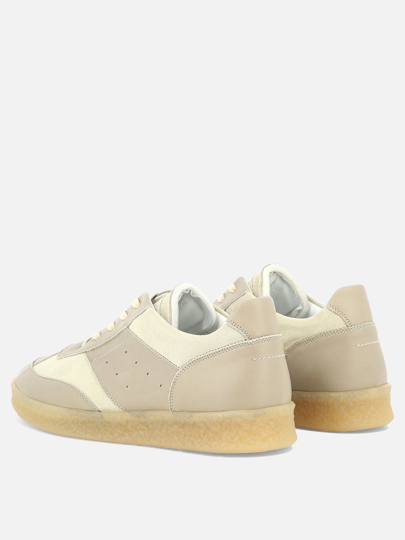 Sneaker basse 100% leather - 100% rubber  Bianco - MM6 Maison Margiela Uomo | PDP | VIETTI Online Store | thumbnail_4