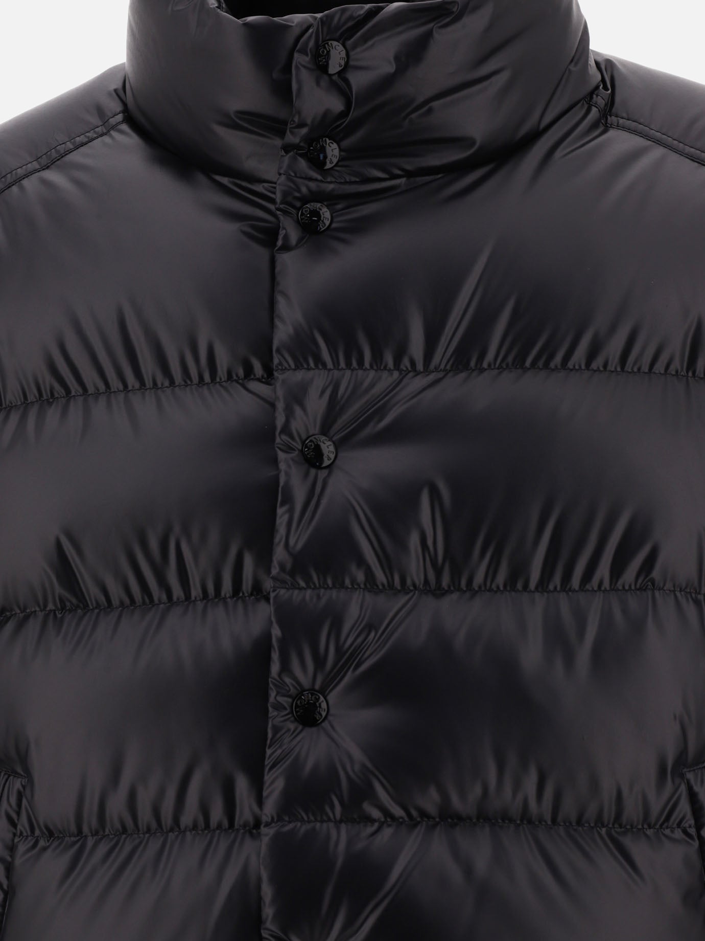 Piumini corti 100% poliestere - Imbottitura: piumino e piuma  Nero - Moncler Uomo | PDP | VIETTI Online Store | thumbnail_3