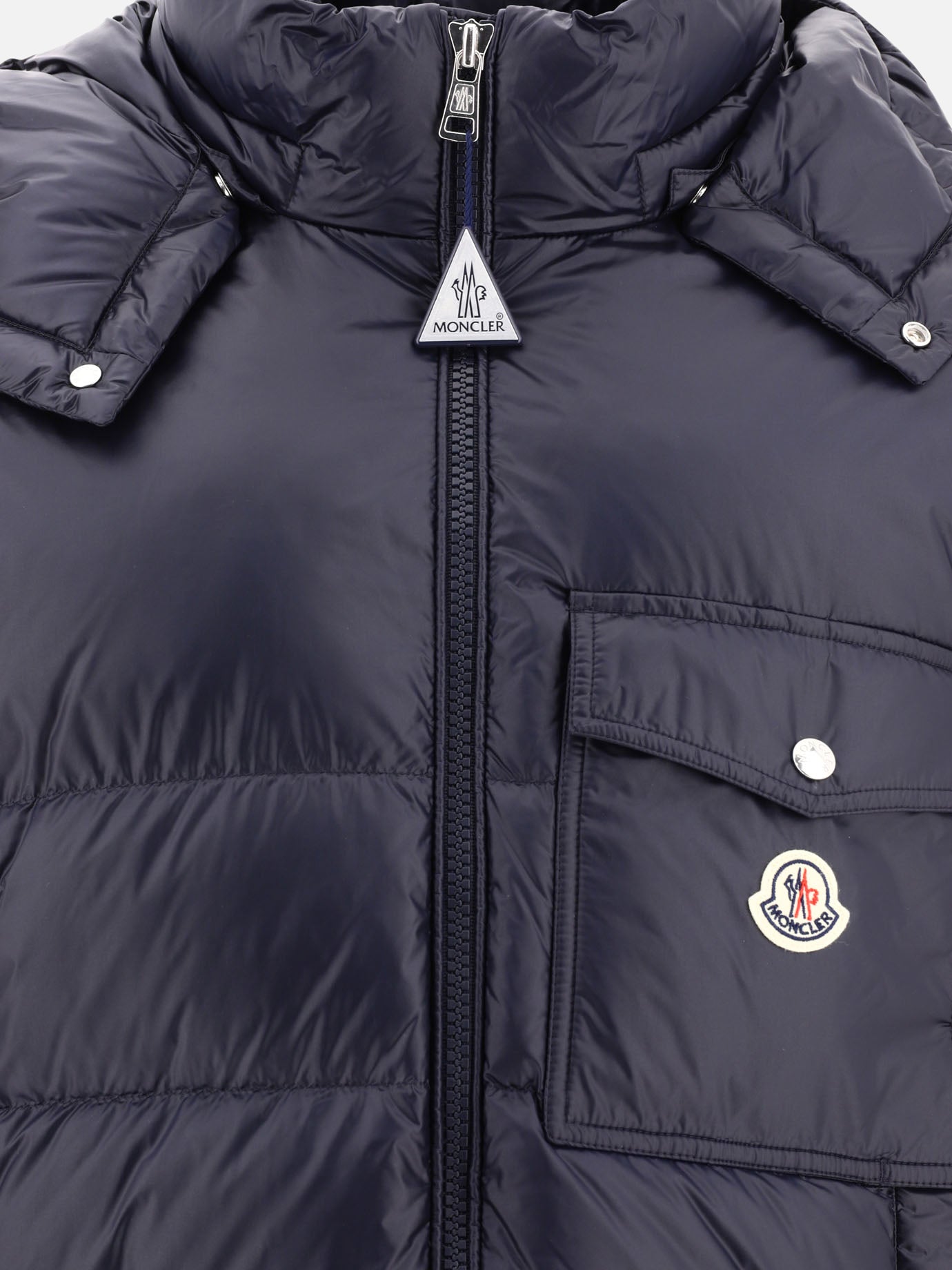 Piumini lunghi 100% polyamide - Padding: down and feathers  Blu - Moncler Uomo | PDP | VIETTI Online Store | Zoom-Modal_3
