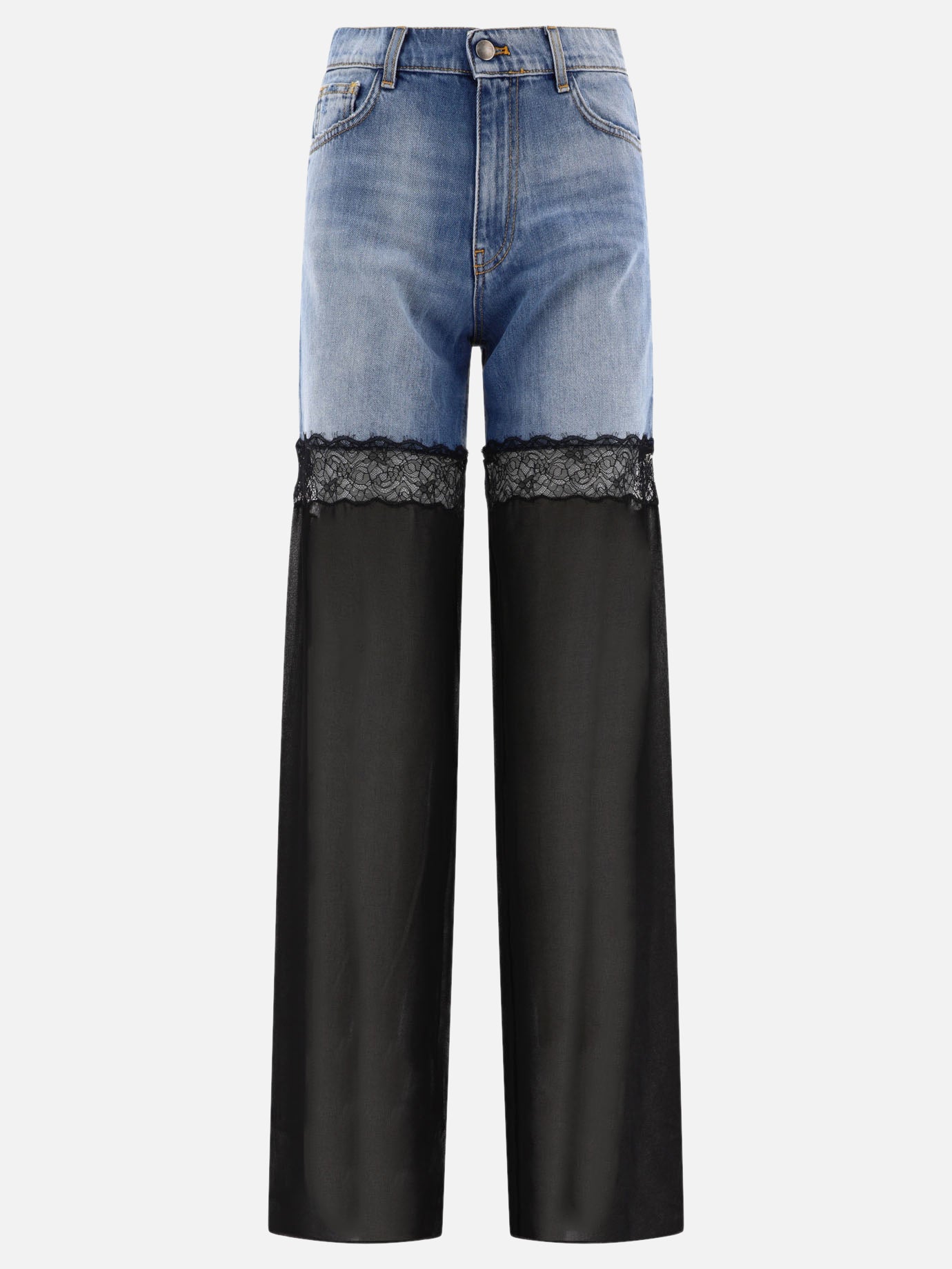 Jeans a gamba dritta 100% cotton  Nero - Nensi Dojaka Donna | PDP | VIETTI Online Store | Zoom-Modal

