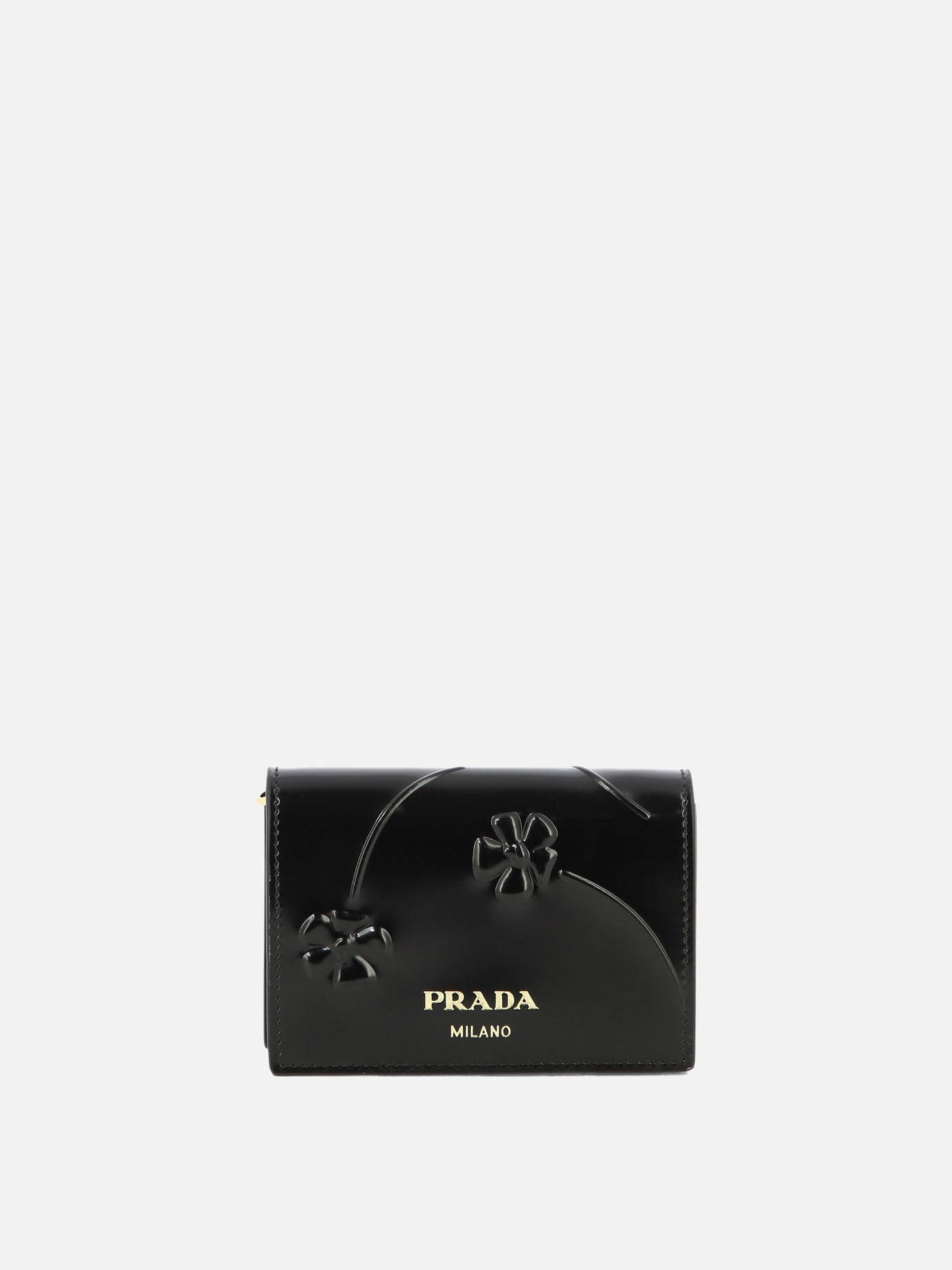Portacarte 100% calf leather  Nero - Prada Donna | PDP | VIETTI Online Store | Zoom-Modal
