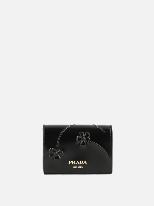 Portacarte 100% calf leather  Nero - Prada Donna | PLP | VIETTI Online Store 
