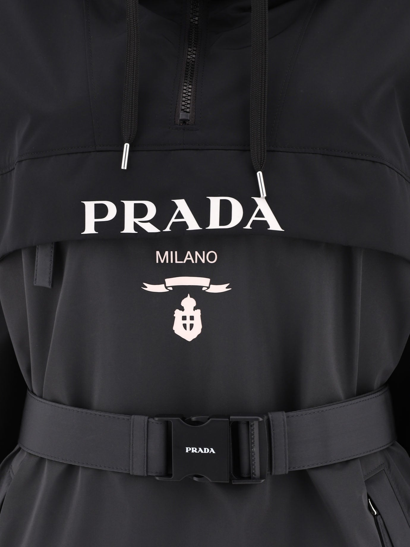 Impermeabili & Trench Logo  Grigio - Prada Donna | PDP | VIETTI Online Store | thumbnail_3