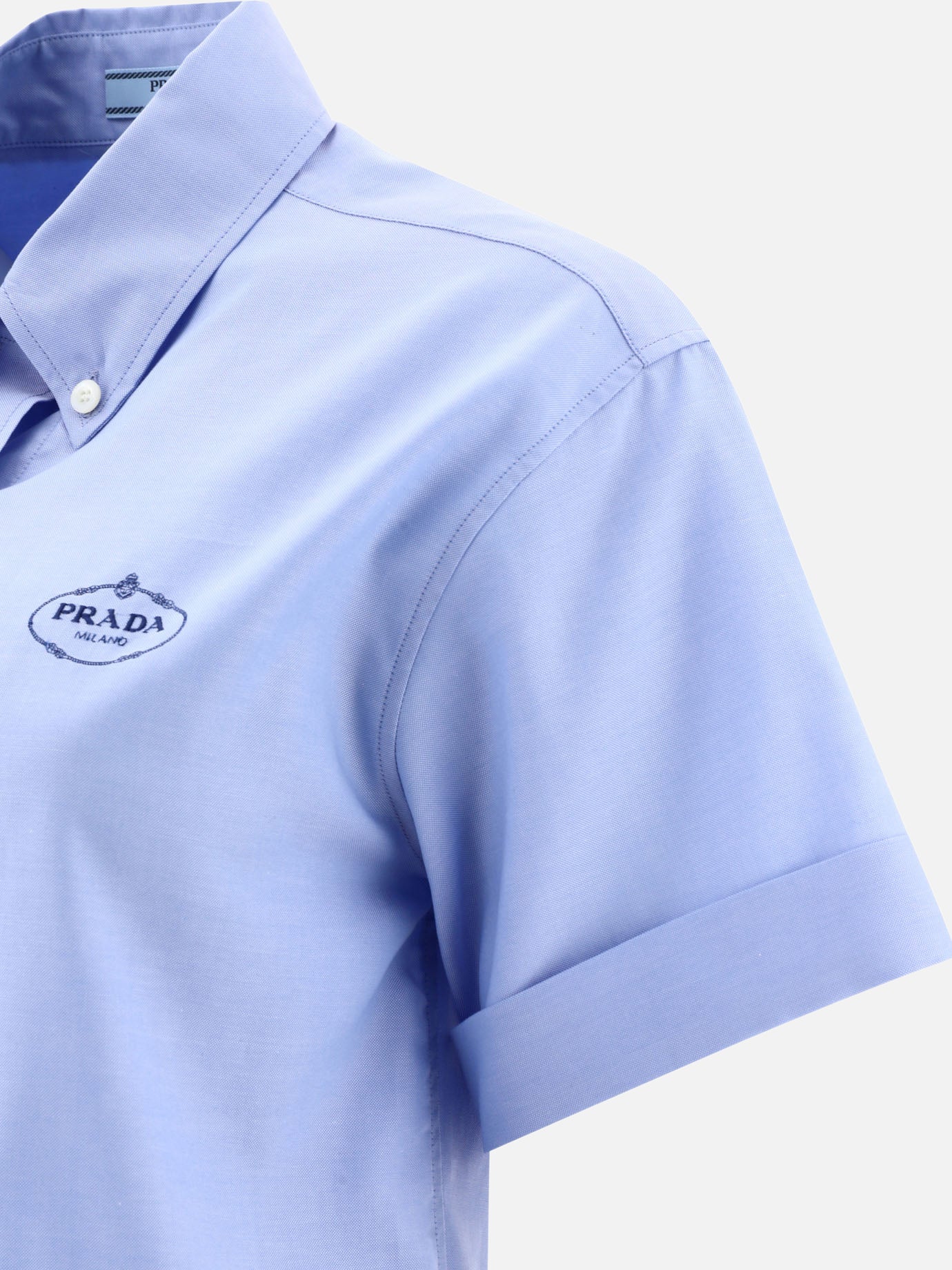 Casual shirts 100% cotone  Blue - Prada Women | PDP | VIETTI Online Store | Zoom-Modal_4
